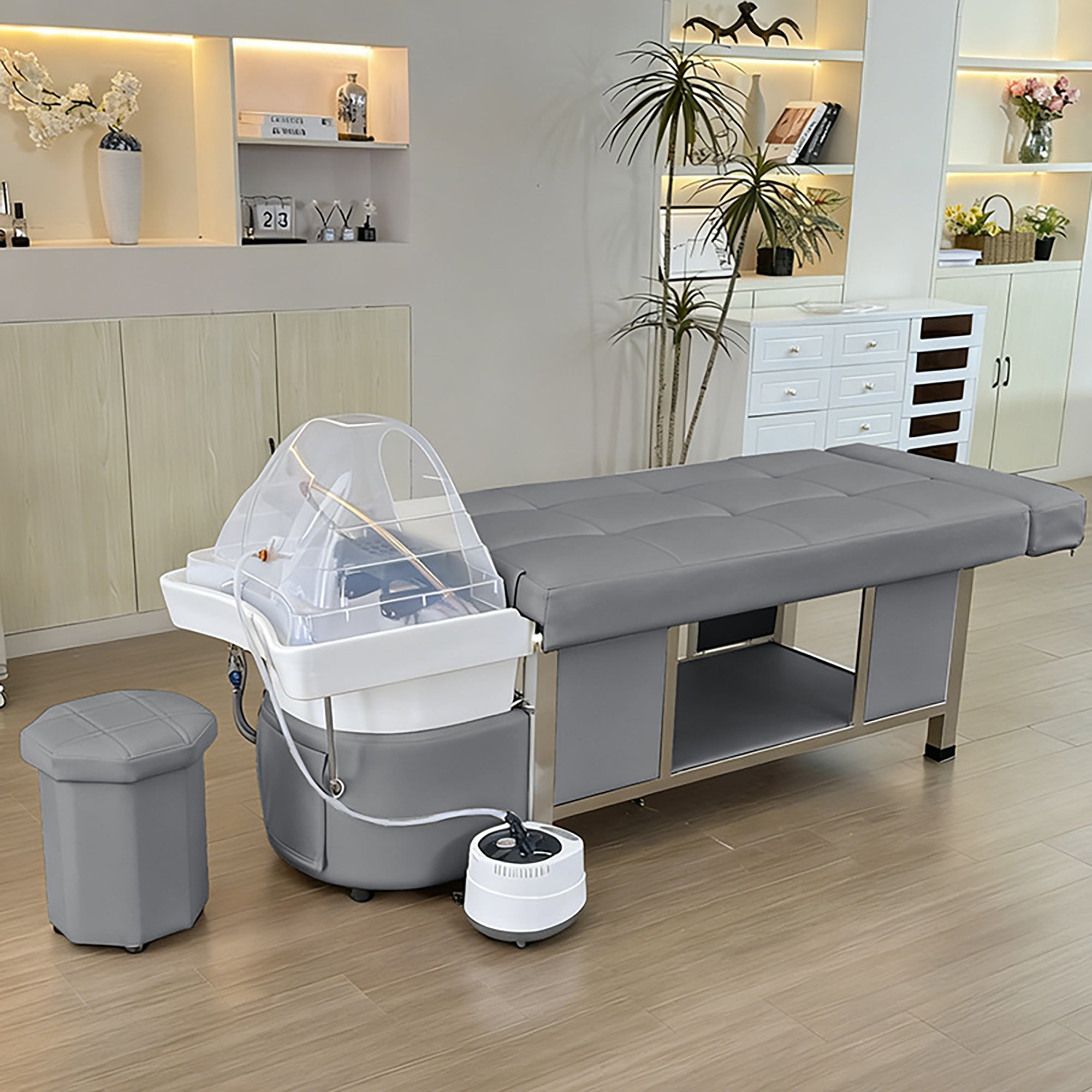 611 - 1D | FRESH WATER | Plumbed | Japanese Head Spa Massage Bed | SSW | Head Spa Beds (Plumbed) by SSW - SH Salons