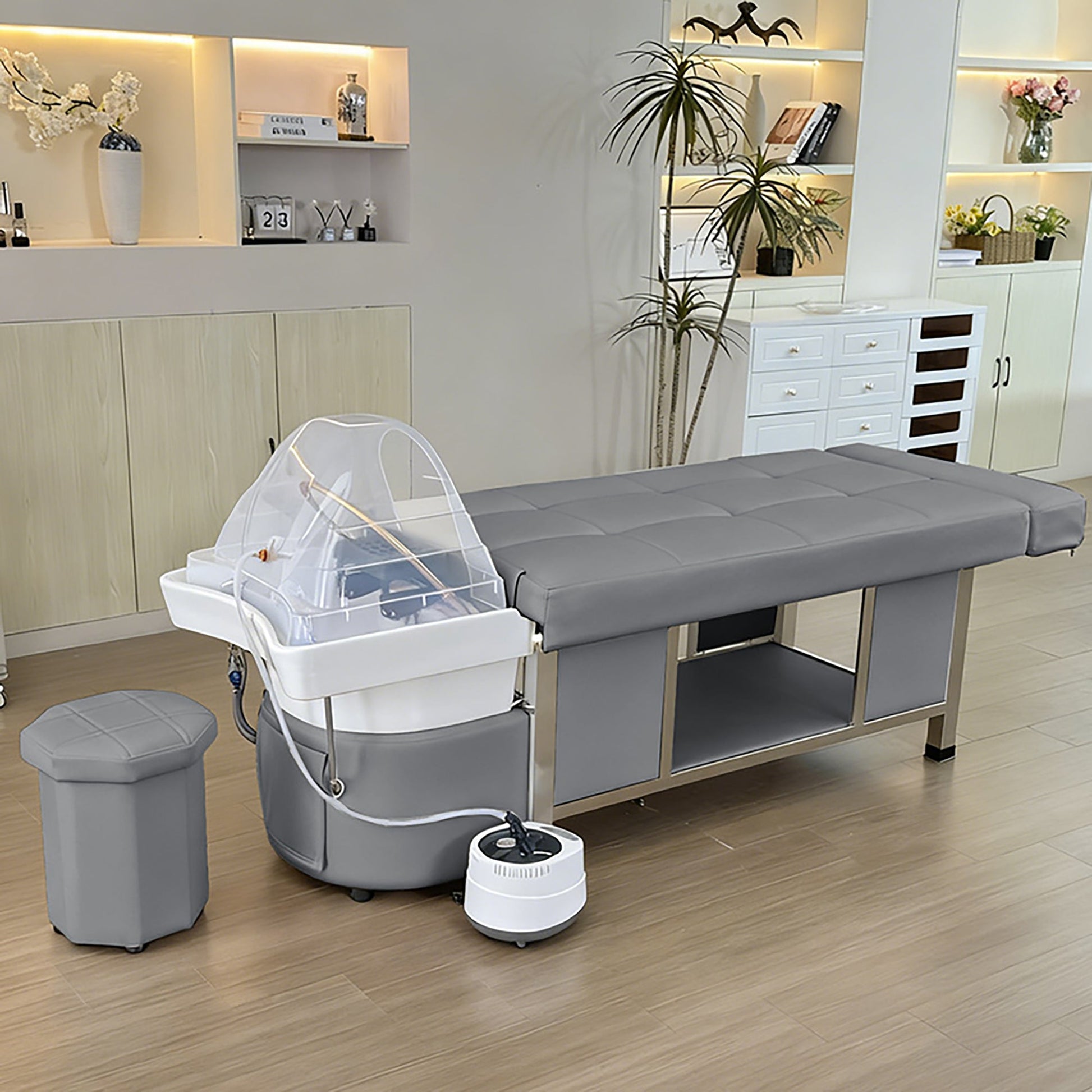 611 - 1D | FRESH WATER | Plumbed | Japanese Head Spa Massage Bed | SSW | Head Spa Beds (Plumbed) by SSW - SH Salons