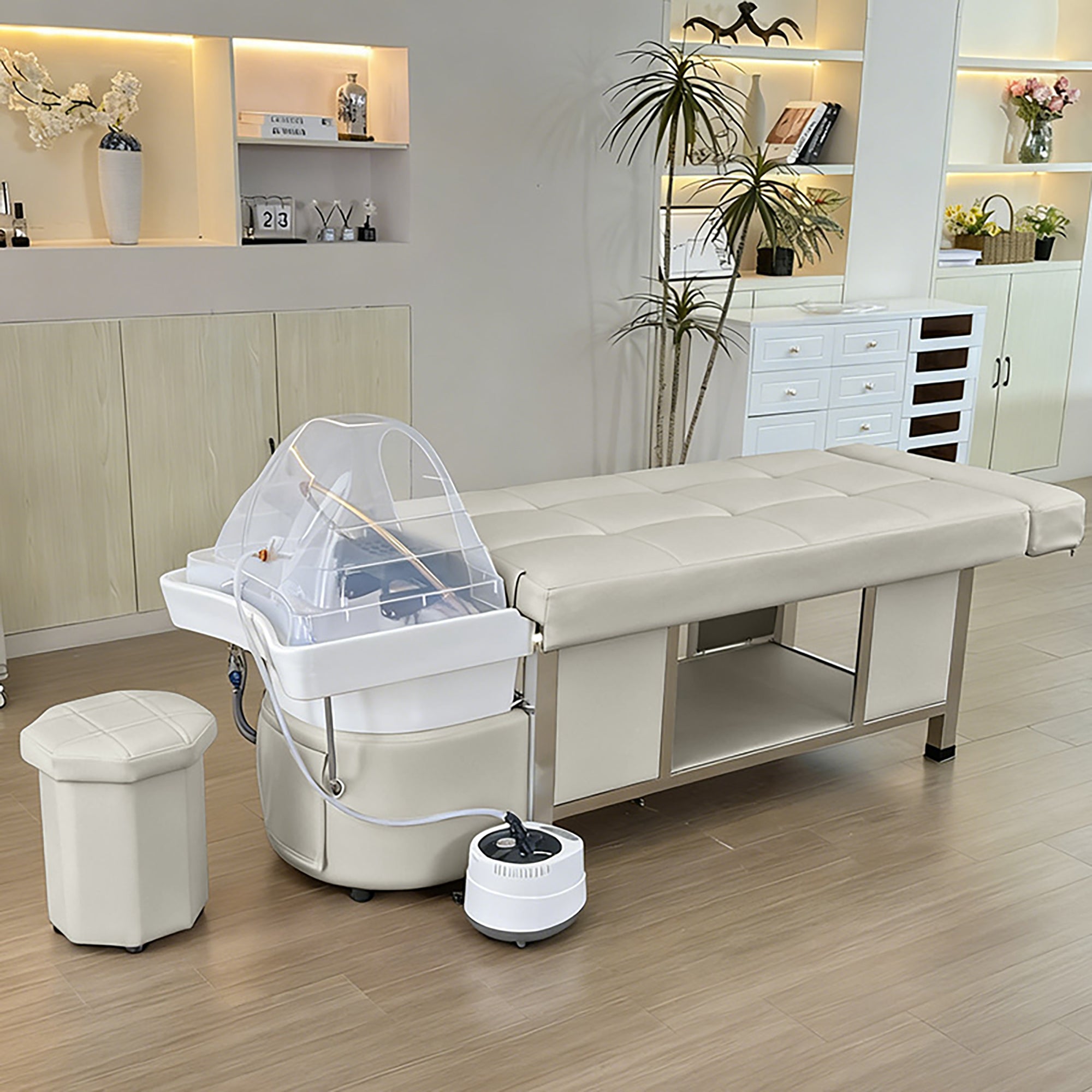 611 - 1D | FRESH WATER | Plumbed | Japanese Head Spa Massage Bed | SSW | Head Spa Beds (Plumbed) by SSW - SH Salons
