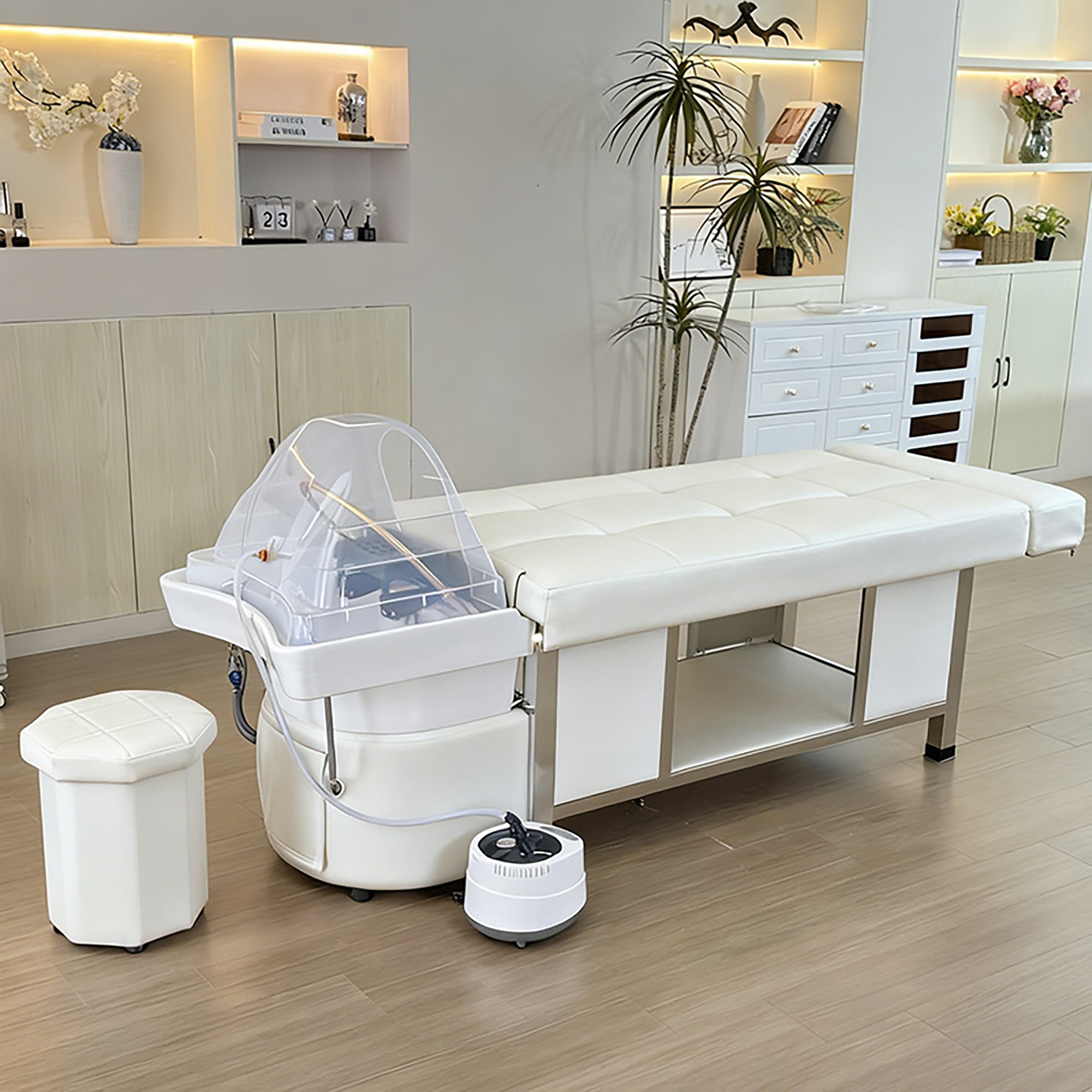 611 - 1D | FRESH WATER | Plumbed | Japanese Head Spa Massage Bed | SSW | Head Spa Beds (Plumbed) by SSW - SH Salons