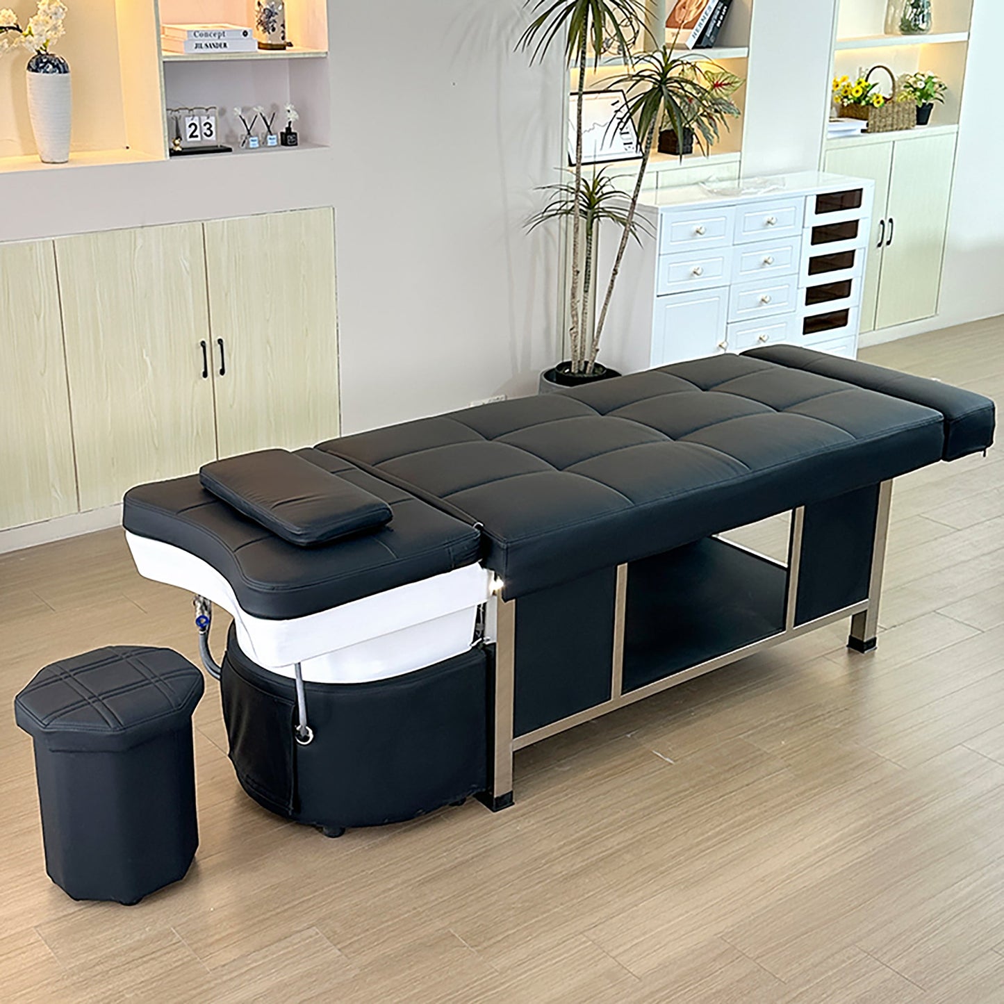 611 - 1D | FRESH WATER | Plumbed | Japanese Head Spa Massage Bed | SSW | Head Spa Beds (Plumbed) by SSW - SH Salons