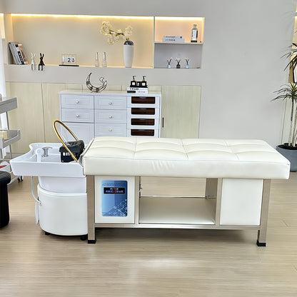 611 - 1NM | Plumbed | Head Spa Shampoo Bed — Water Circulation & Fumigation | SSW | Head Spa Beds (Plumbed) by SSW - SH Salons