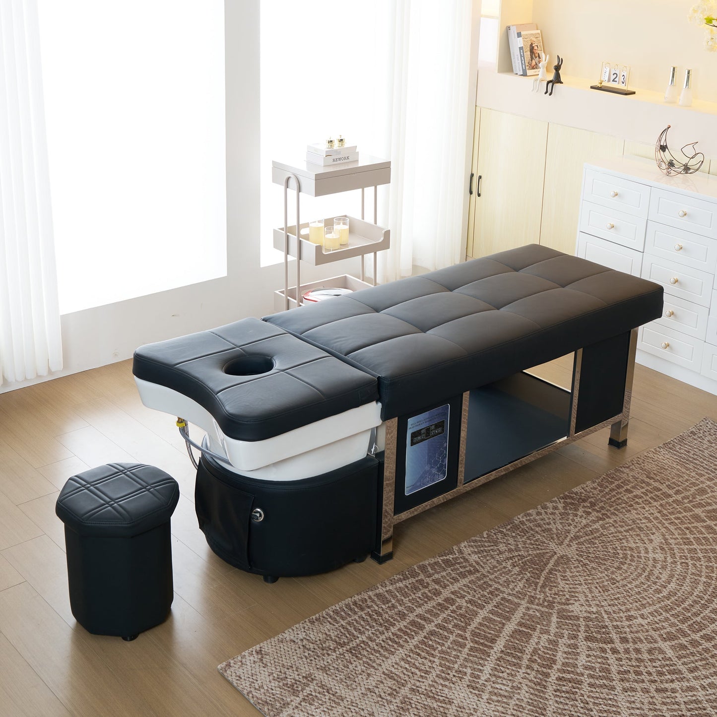 611 - 1NM | Plumbed | Head Spa Shampoo Bed — Water Circulation & Fumigation | SSW | Head Spa Beds (Plumbed) by SSW - SH Salons