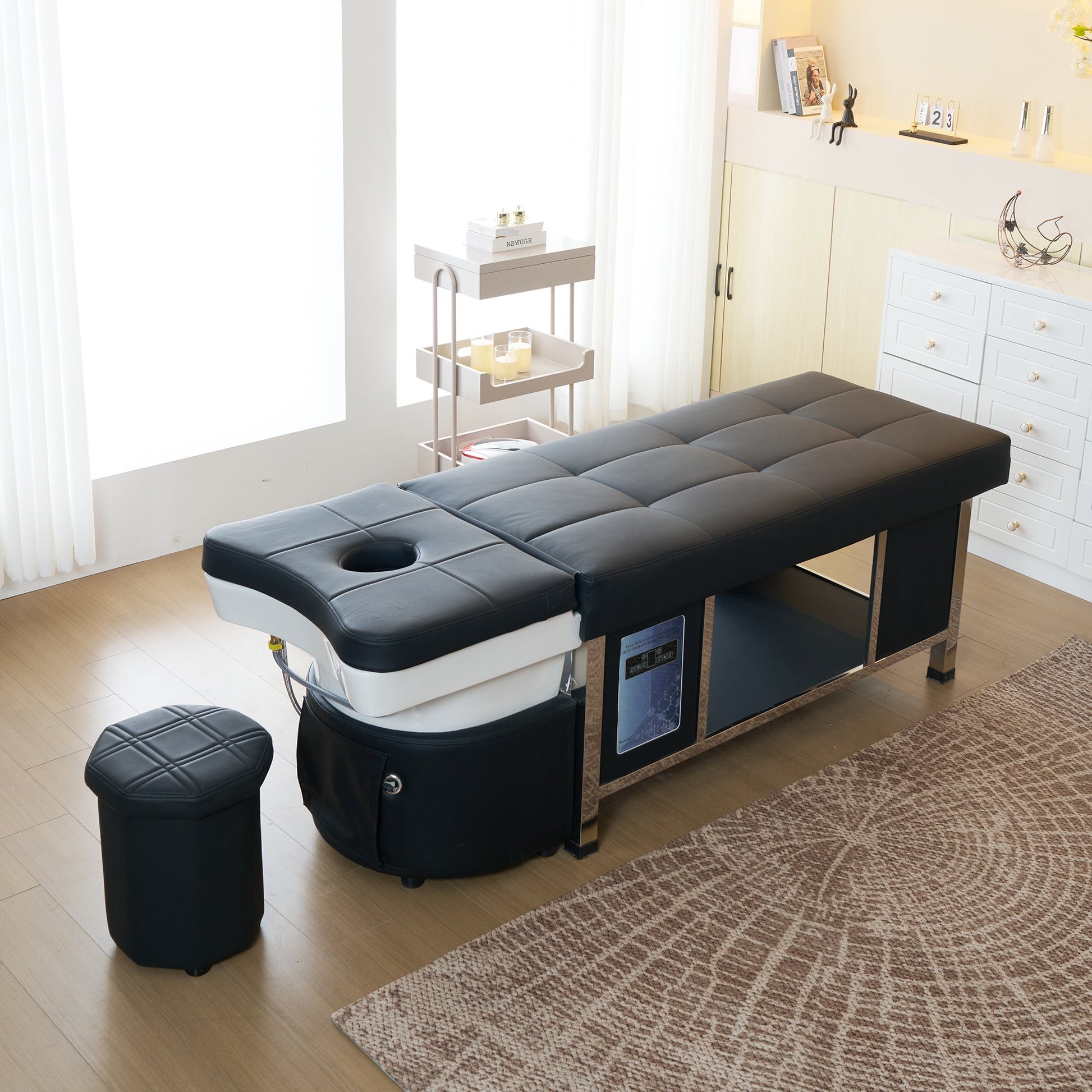 611 - 1NM | Plumbed | Head Spa Shampoo Bed — Water Circulation & Fumigation | SSW | Head Spa Beds (Plumbed) by SSW - SH Salons