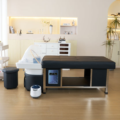 611 - 1NM | Plumbed | Head Spa Shampoo Bed — Water Circulation & Fumigation | SSW | Head Spa Beds (Plumbed) by SSW - SH Salons