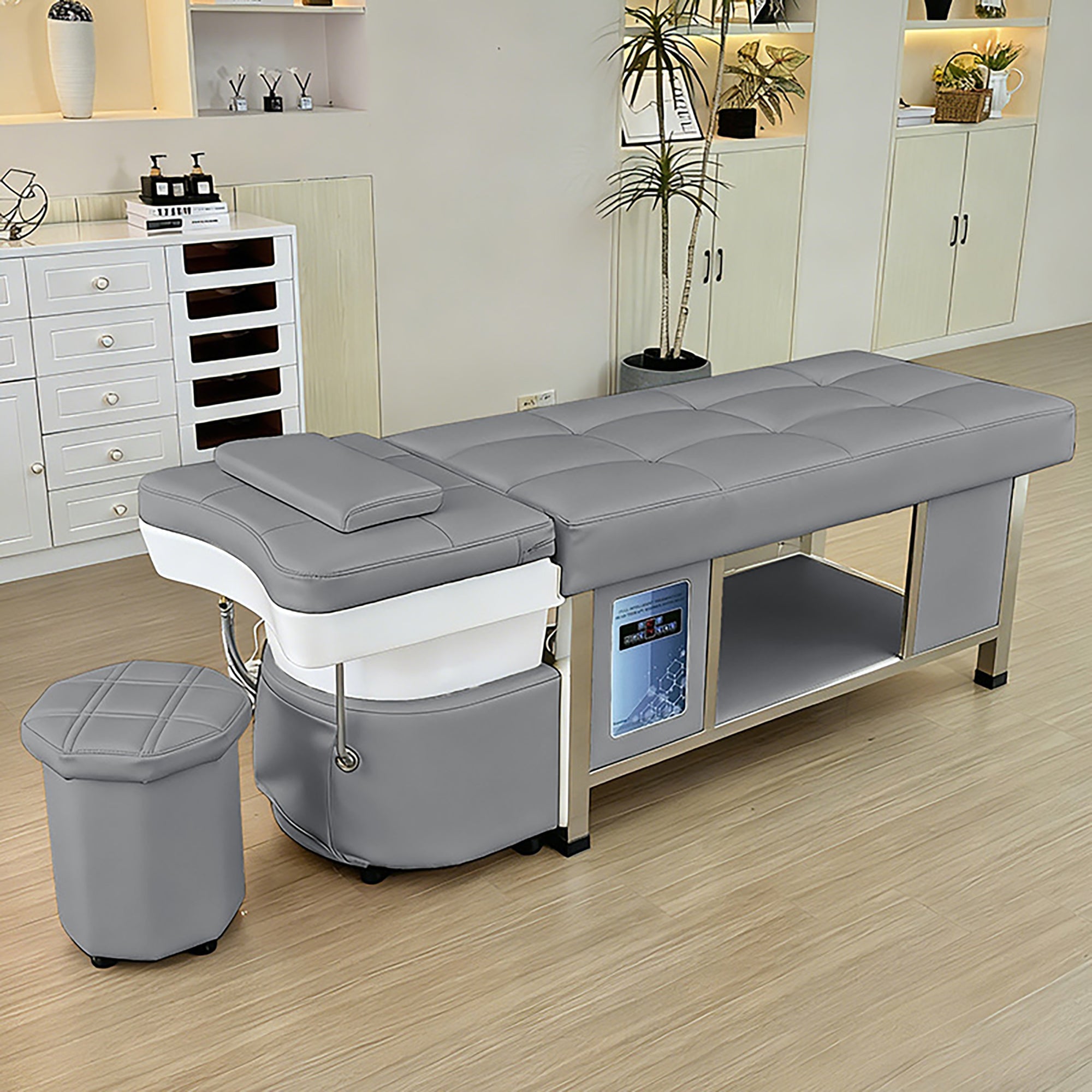 611 - 1NM | Plumbed | Head Spa Shampoo Bed — Water Circulation & Fumigation | SSW | Head Spa Beds (Plumbed) by SSW - SH Salons