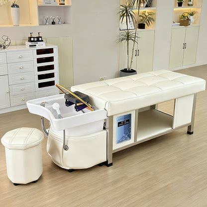 611 - 1NM | Plumbed | Head Spa Shampoo Bed — Water Circulation & Fumigation | SSW | Head Spa Beds (Plumbed) by SSW - SH Salons