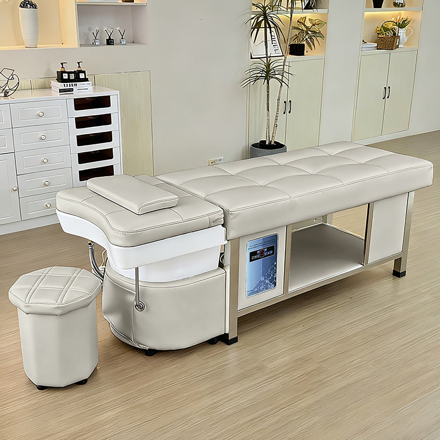 611 - 1NM | Plumbed | Head Spa Shampoo Bed — Water Circulation & Fumigation | SSW | Head Spa Beds (Plumbed) by SSW - SH Salons