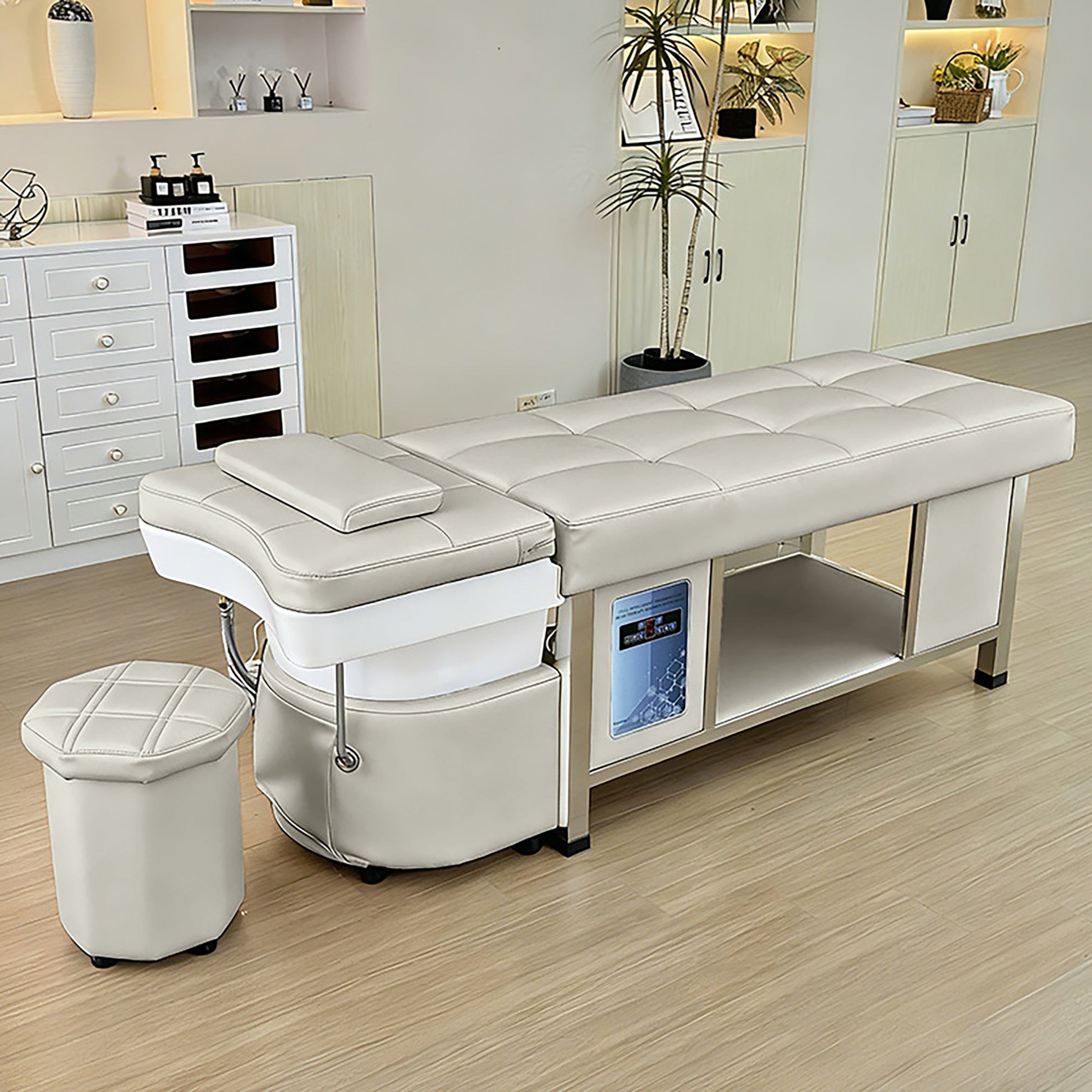 611 - 1NM | Plumbed | Head Spa Shampoo Bed — Water Circulation & Fumigation | SSW | Head Spa Beds (Plumbed) by SSW - SH Salons