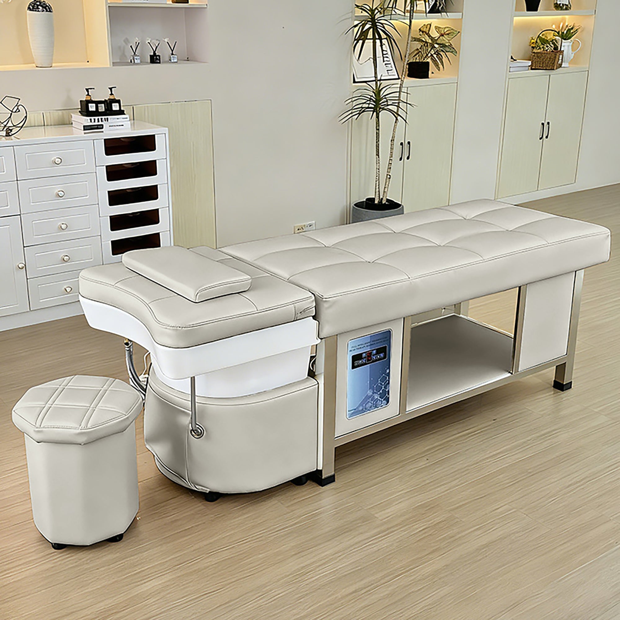 611 - 1NM | Plumbed | Head Spa Shampoo Bed — Water Circulation & Fumigation | SSW | Head Spa Beds (Plumbed) by SSW - SH Salons