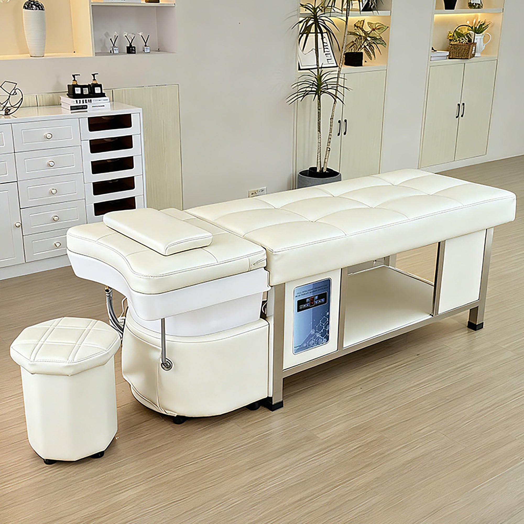 611 - 1NM | Plumbed | Head Spa Shampoo Bed — Water Circulation & Fumigation | SSW | Head Spa Beds (Plumbed) by SSW - SH Salons