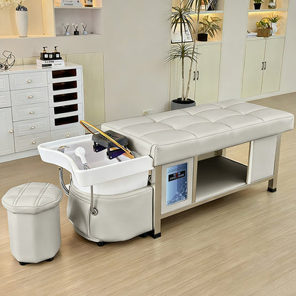 611 - 1NM | Plumbed | Head Spa Shampoo Bed — Water Circulation & Fumigation | SSW | Head Spa Beds (Plumbed) by SSW - SH Salons