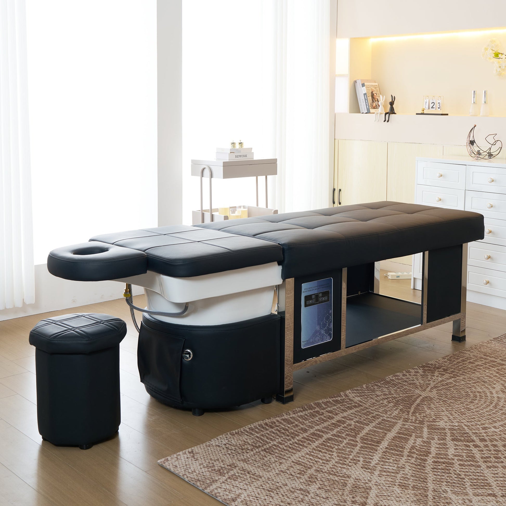 611 - 1NM | Plumbed | Head Spa Shampoo Bed — Water Circulation & Fumigation | SSW | Head Spa Beds (Plumbed) by SSW - SH Salons