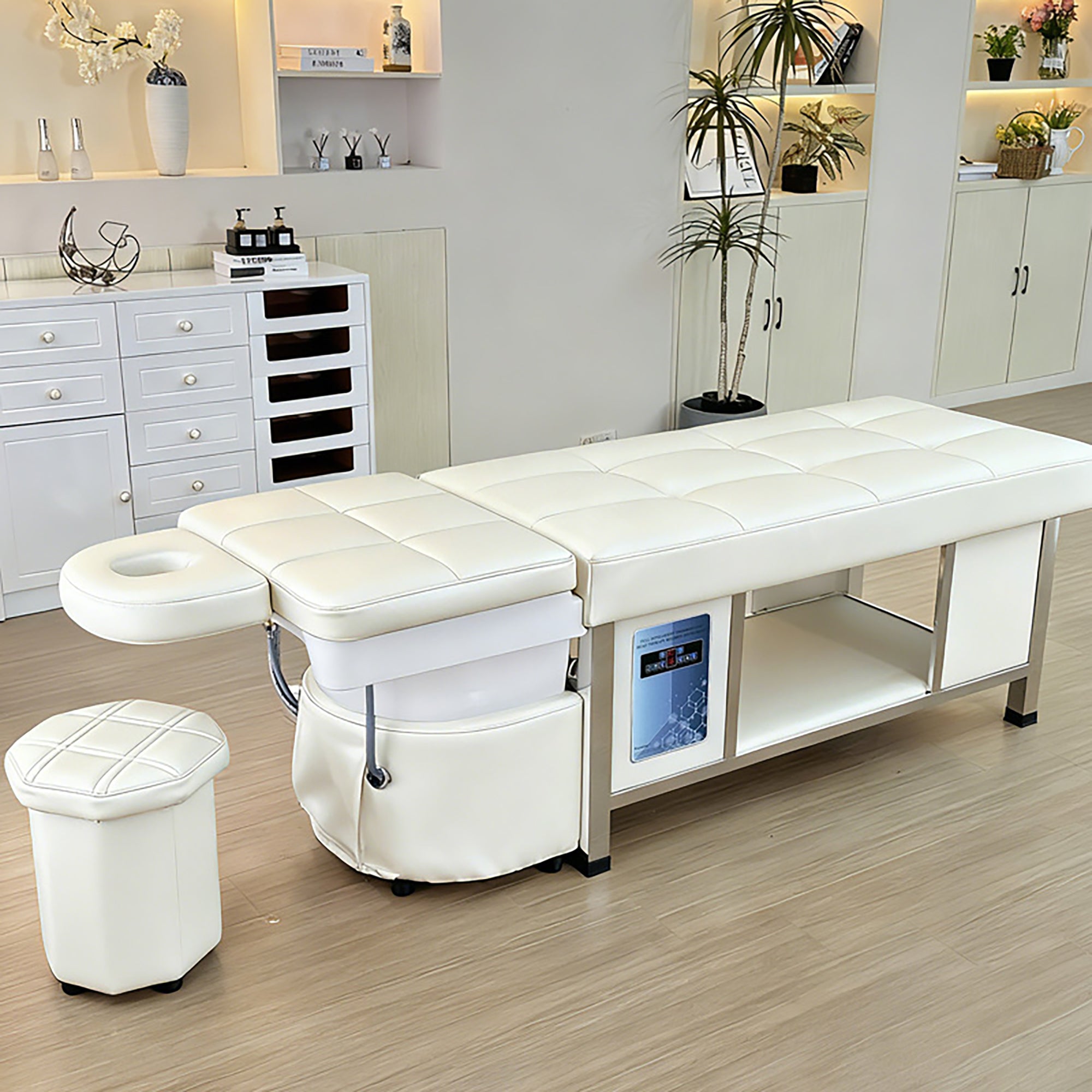 611 - 1NM | Plumbed | Head Spa Shampoo Bed — Water Circulation & Fumigation | SSW | Head Spa Beds (Plumbed) by SSW - SH Salons