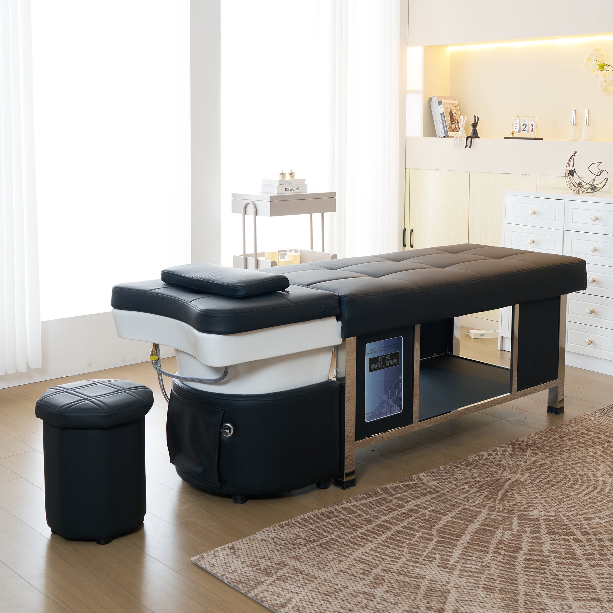 611 - 1NM | Plumbed | Head Spa Shampoo Bed — Water Circulation & Fumigation | SSW | Head Spa Beds (Plumbed) by SSW - SH Salons