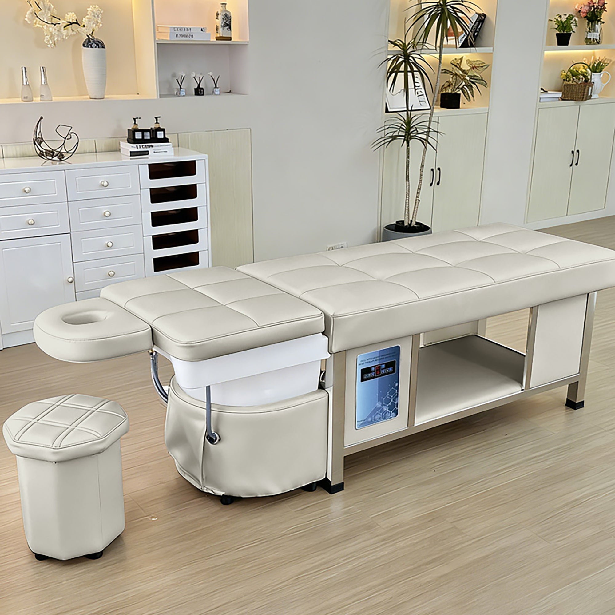 611 - 1NM | Plumbed | Head Spa Shampoo Bed — Water Circulation & Fumigation | SSW | Head Spa Beds (Plumbed) by SSW - SH Salons