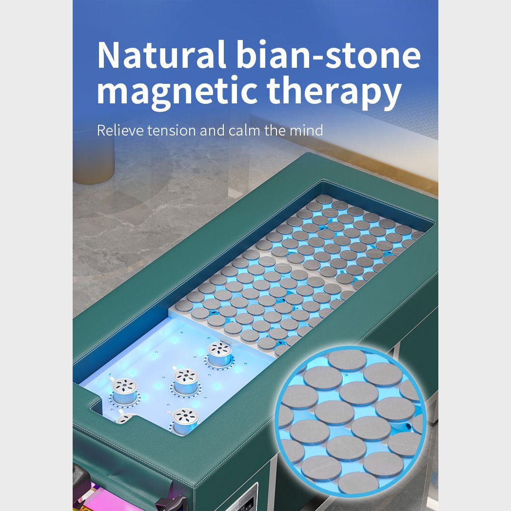 611 - 2 | Plumbed | Head Spa Bed — Magnetic Hot Stone Massage + Storage | SSW | Head Spa Beds (Plumbed) by SSW - SH Salons