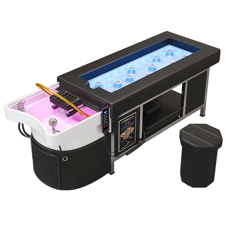 611 - 2 | Plumbed | Head Spa Bed — Magnetic Hot Stone Massage + Storage | SSW | Head Spa Beds (Plumbed) by SSW - SH Salons