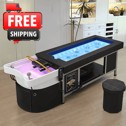 611 - 2 Plumbed Head Spa Bed – Hot Stone & Storage by SSW | SH Salons