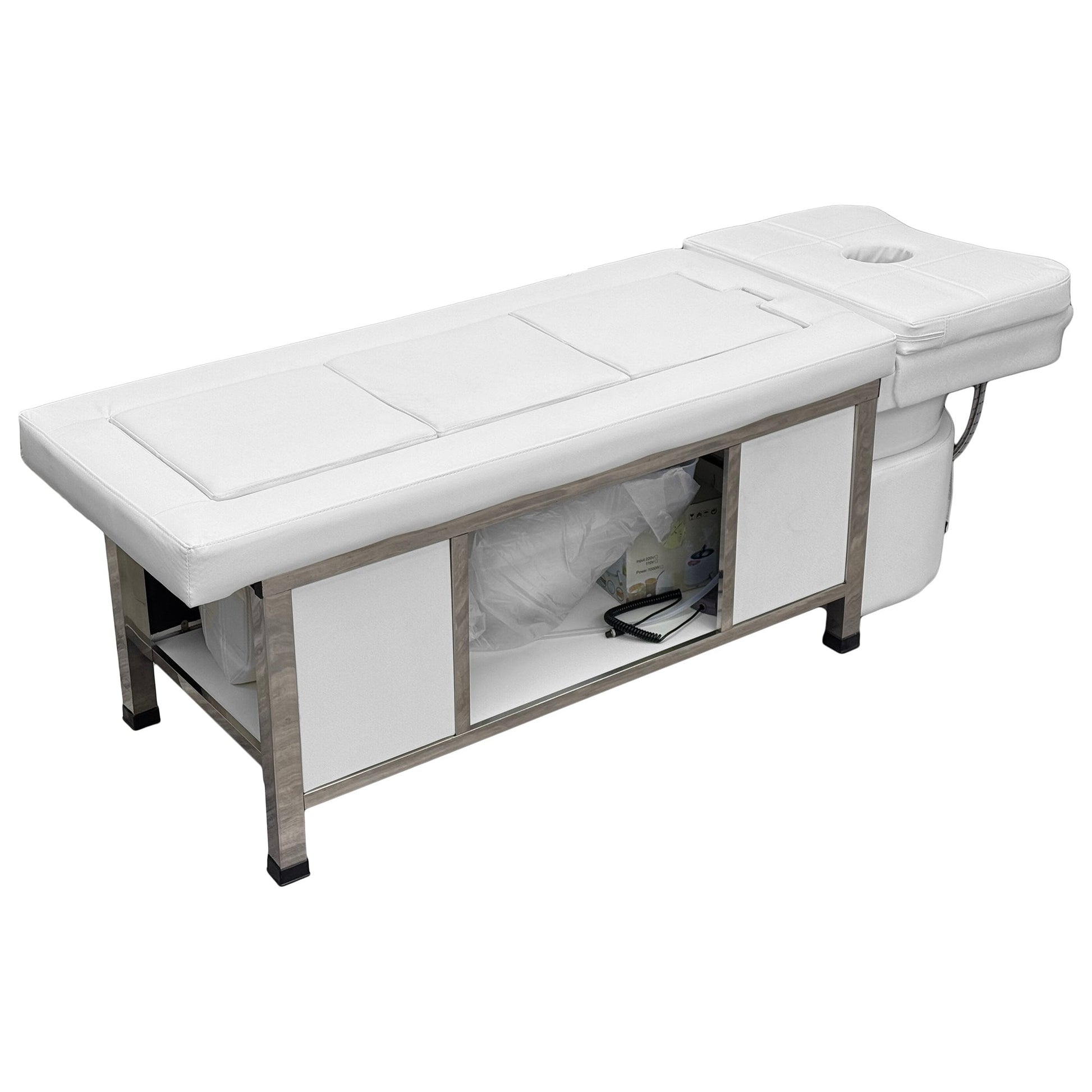 611 - 2 | Plumbed | Head Spa Bed — Magnetic Hot Stone Massage + Storage | SSW | Head Spa Beds (Plumbed) by SSW - SH Salons