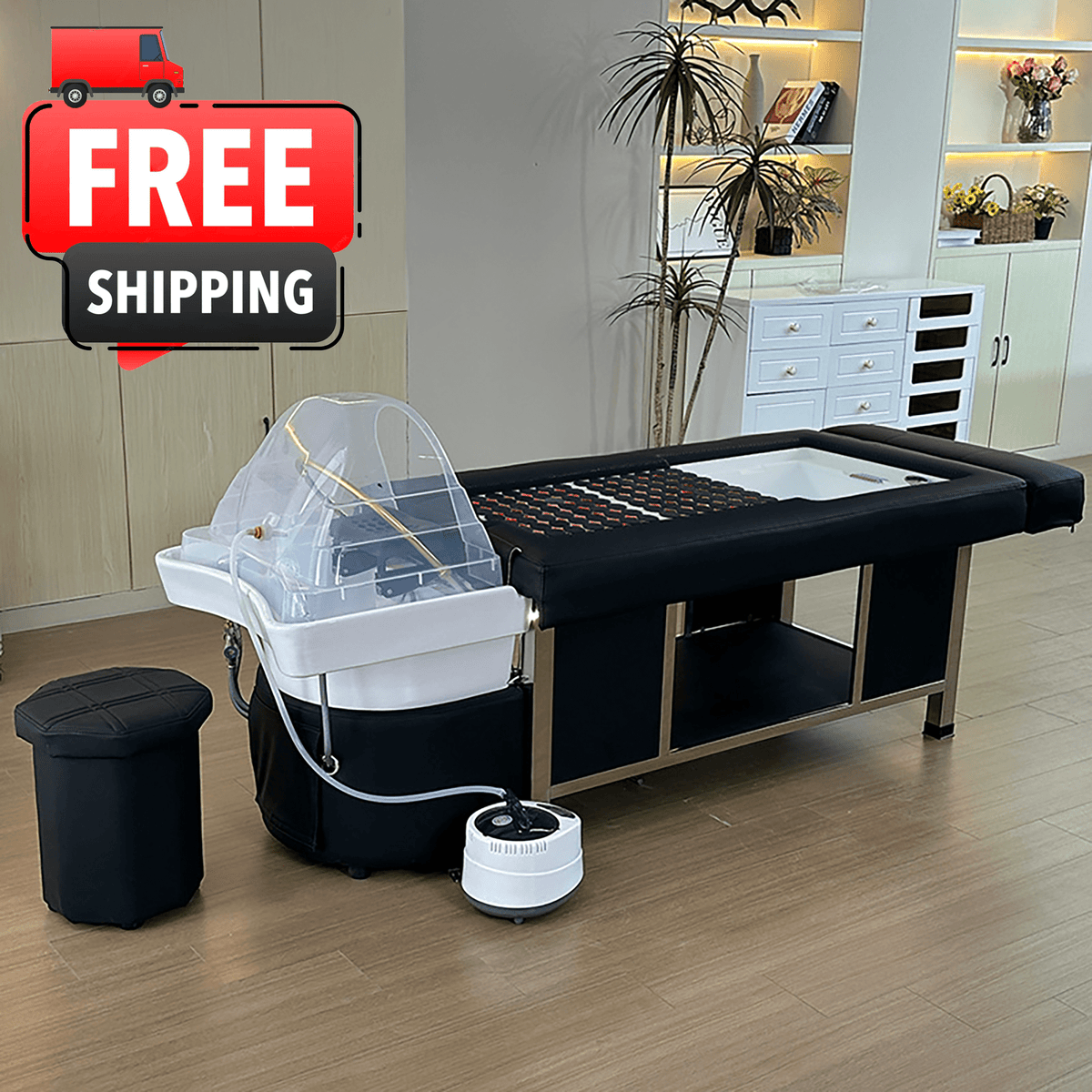 611-4D Plumbed Japanese Head Spa Massage Bed – Fresh Water – SH Salons