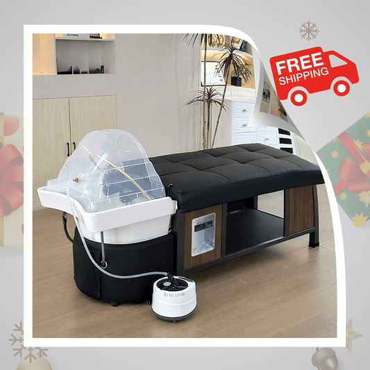 611 - 5C | Plumbed | Japanese/Korean Head Spa Shampoo Bed — Water Circulation & Fumigation | SSW | Head Spa Beds (Plumbed) by SSW - SH Salons