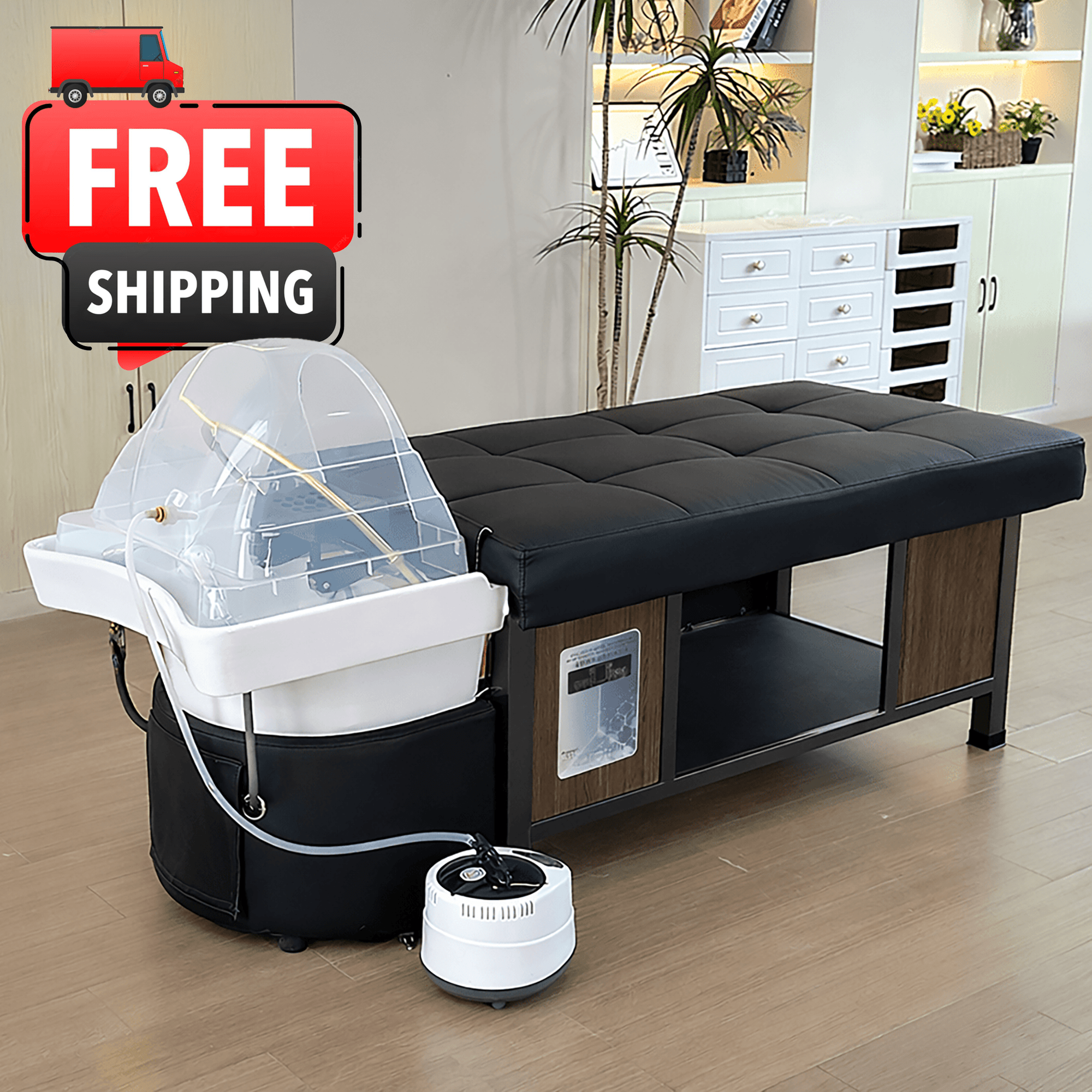 611 - 5C Plumbed Head Spa Bed – Water Circulation by SSW | SH Salons