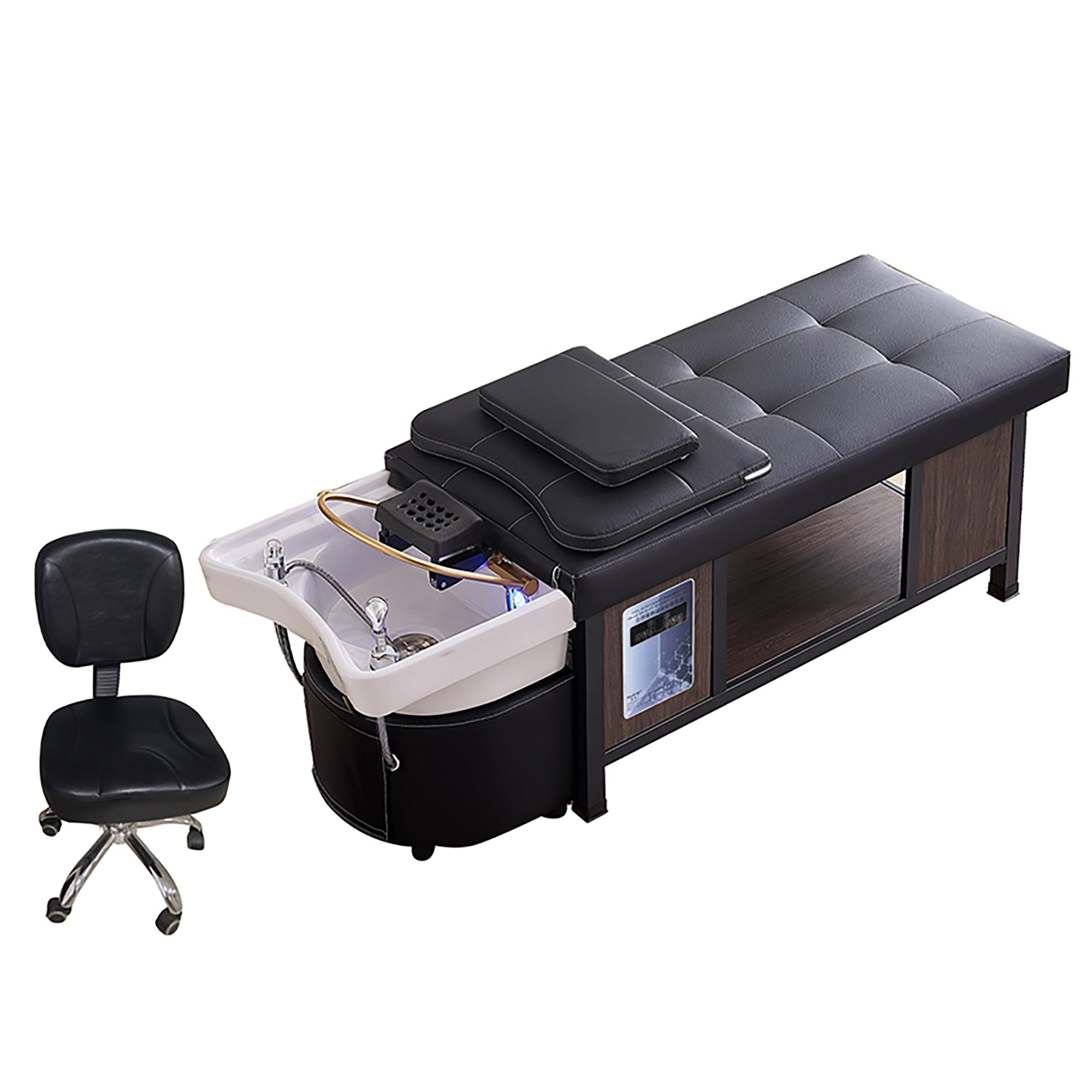 611 - 5C | Plumbed | Thai - Style Head Spa Shampoo Bed — Water Circulation & Fumigation | SSW | Head Spa Beds (Plumbed) by SSW - SH Salons