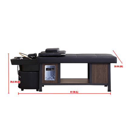 611 - 5C | Plumbed | Thai - Style Head Spa Shampoo Bed — Water Circulation & Fumigation | SSW | Head Spa Beds (Plumbed) by SSW - SH Salons