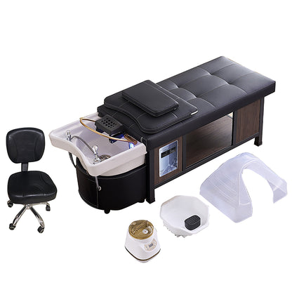 611 - 5C | Plumbed | Thai - Style Head Spa Shampoo Bed — Water Circulation & Fumigation | SSW | Head Spa Beds (Plumbed) by SSW - SH Salons