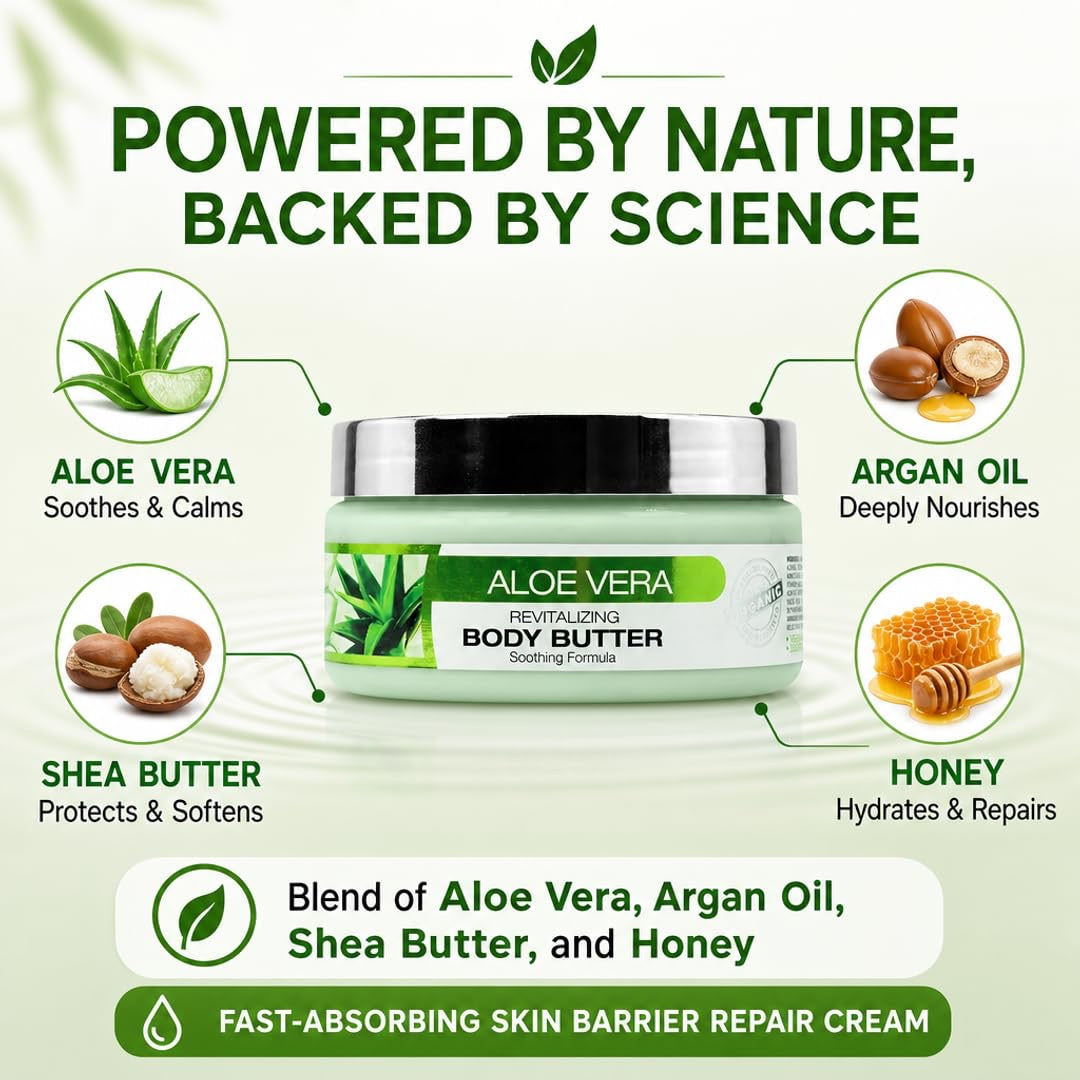 Aloe Vera | Revitalizing Body Butter | 8 fl oz | ORIGEM