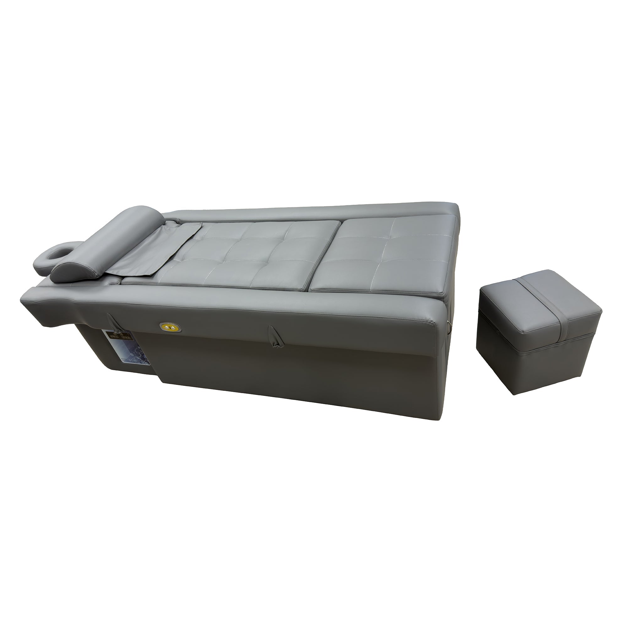 631 | Plumbed | Electric - Lifting Head Spa Bed — LED Light & Pedicure Support | SSW | Head Spa Beds (Plumbed) by SSW - SH Salons