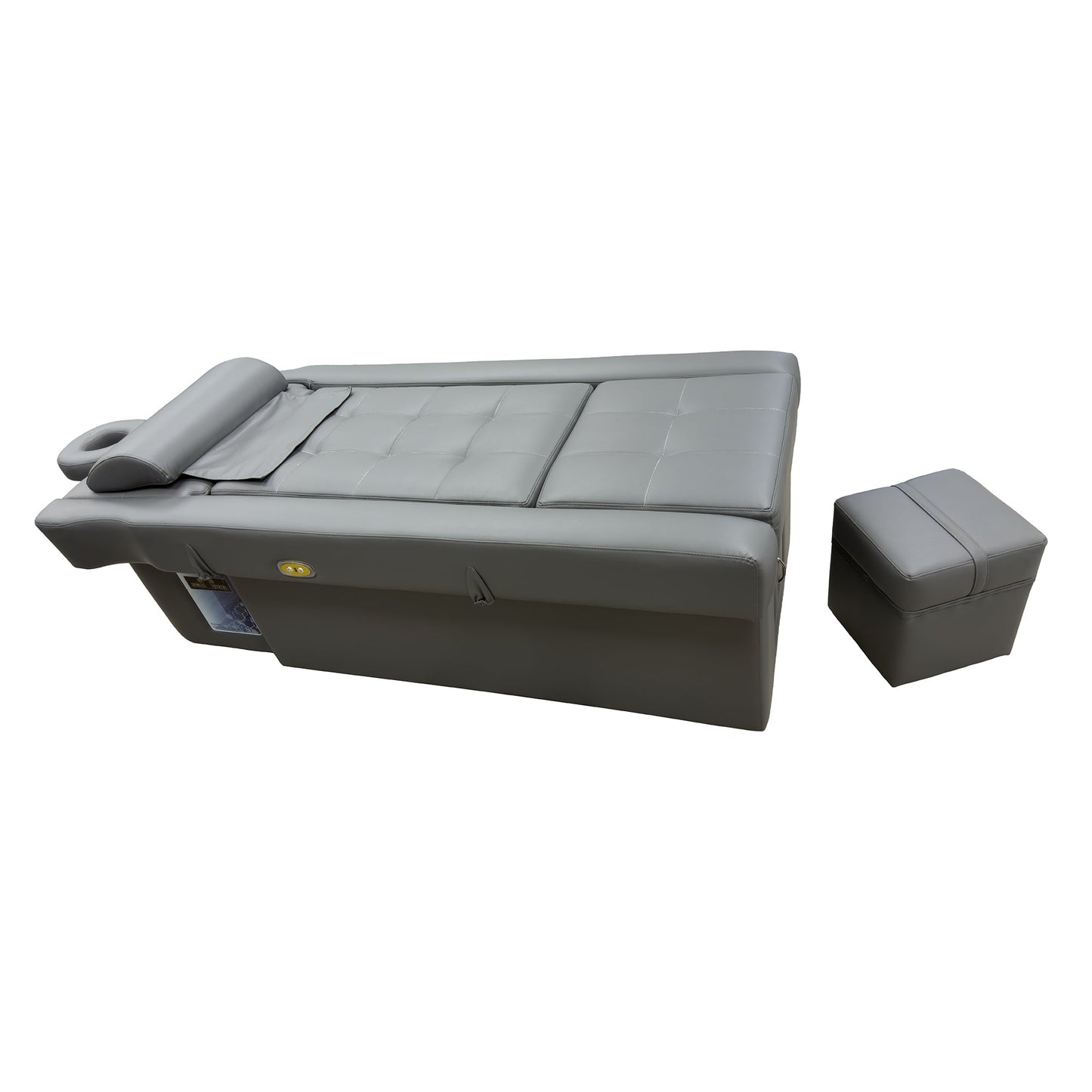 631 | Plumbed | Electric - Lifting Head Spa Bed — LED Light & Pedicure Support | SSW | Head Spa Beds (Plumbed) by SSW - SH Salons