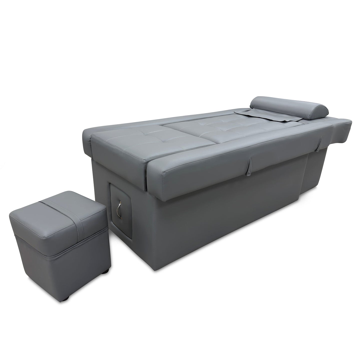 631 | Plumbed | Electric - Lifting Head Spa Bed — LED Light & Pedicure Support | SSW | Head Spa Beds (Plumbed) by SSW - SH Salons