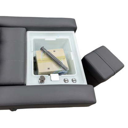 631 | Plumbed | Electric - Lifting Head Spa Bed — LED Light & Pedicure Support | SSW | Head Spa Beds (Plumbed) by SSW - SH Salons