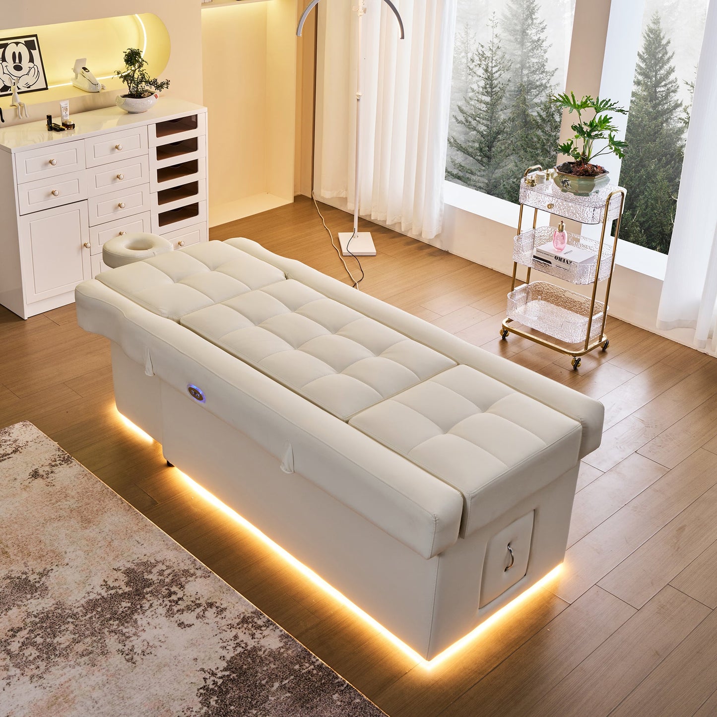 631D Electric Lifting Head Spa Bed - FRESH WATER | Head Spa Beds (Plumbed) by SSW - SH Salons
