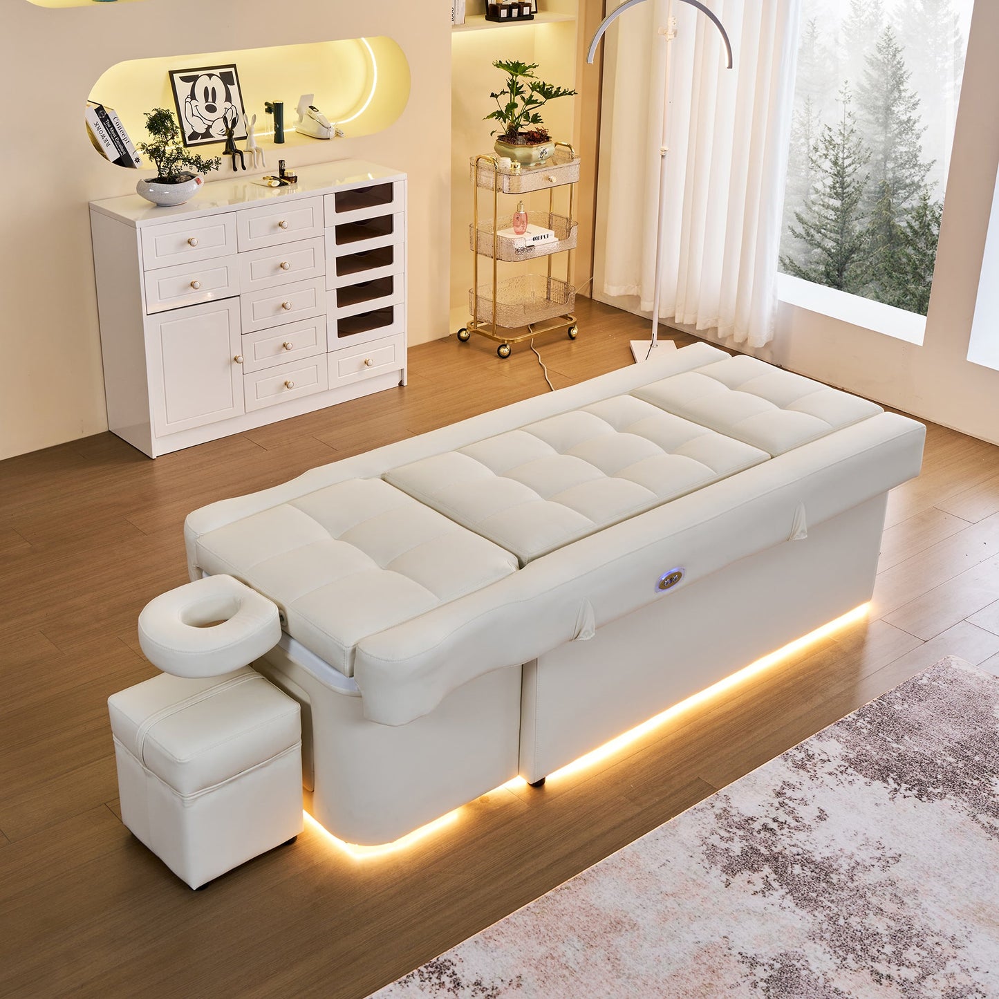 631D Electric Lifting Head Spa Bed - FRESH WATER | Head Spa Beds (Plumbed) by SSW - SH Salons