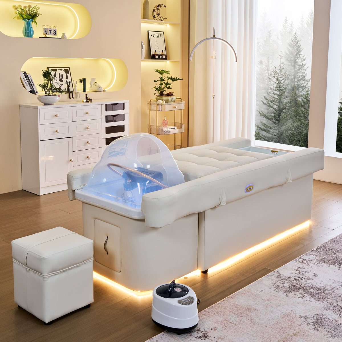631D Electric Lifting Head Spa Bed - FRESH WATER by SSW | SH Salons