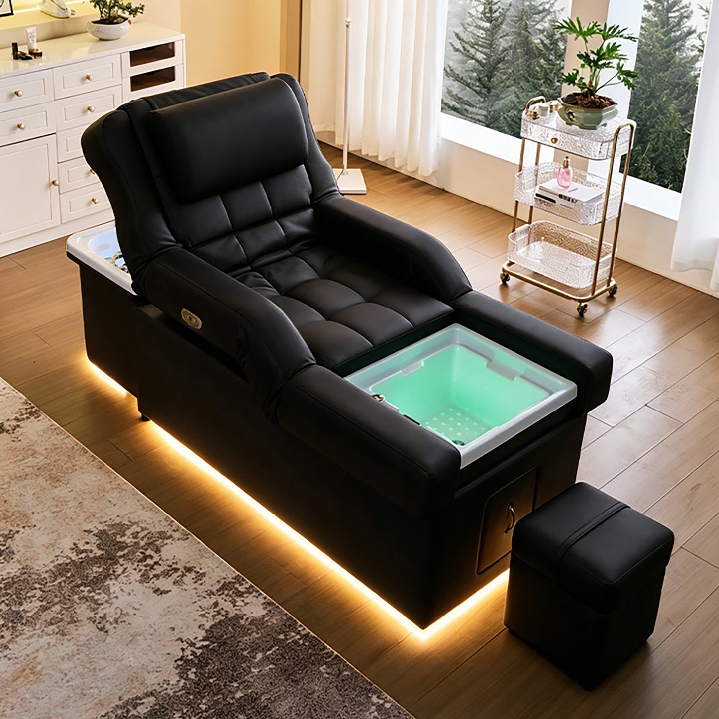 631D Electric Lifting Head Spa Bed - FRESH WATER by SSW | SH Salons