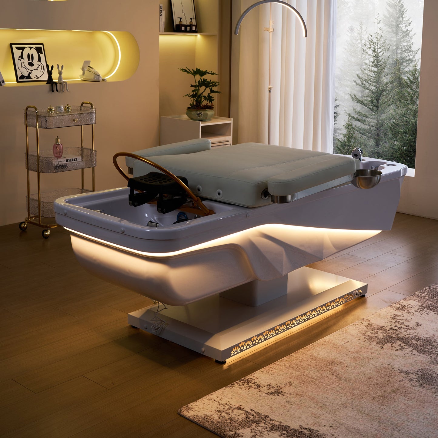 645D Fresh Water Electric Japanese Head Spa Massage Bed – Plumbed by SSW | SH Salons