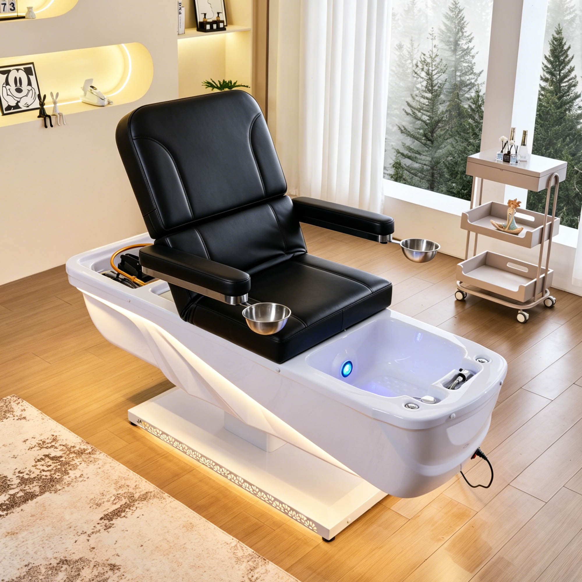 645D Fresh Water Electric Japanese Head Spa Massage Bed – Plumbed by SSW | SH Salons