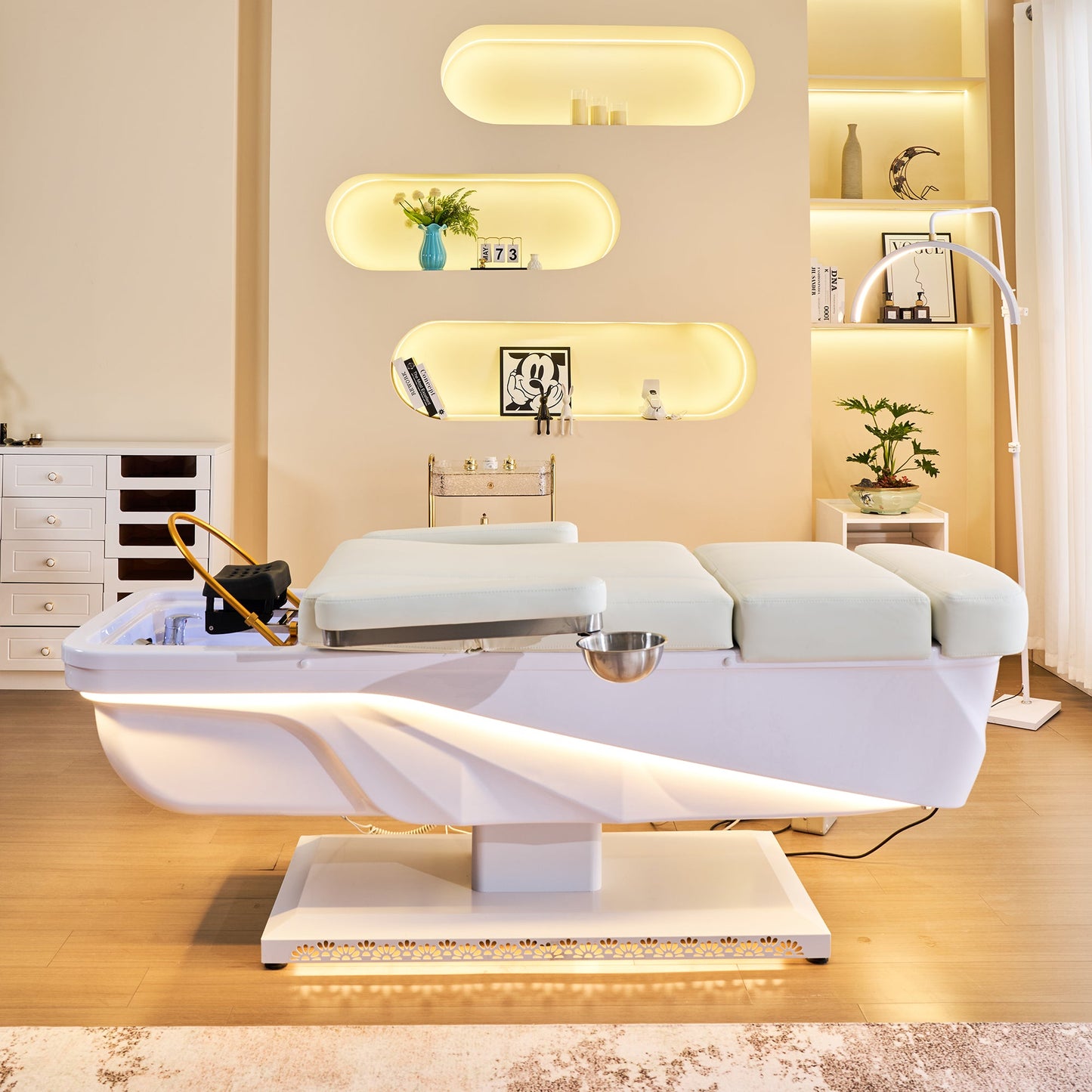 645D Fresh Water Electric Japanese Head Spa Massage Bed – Plumbed by SSW | SH Salons
