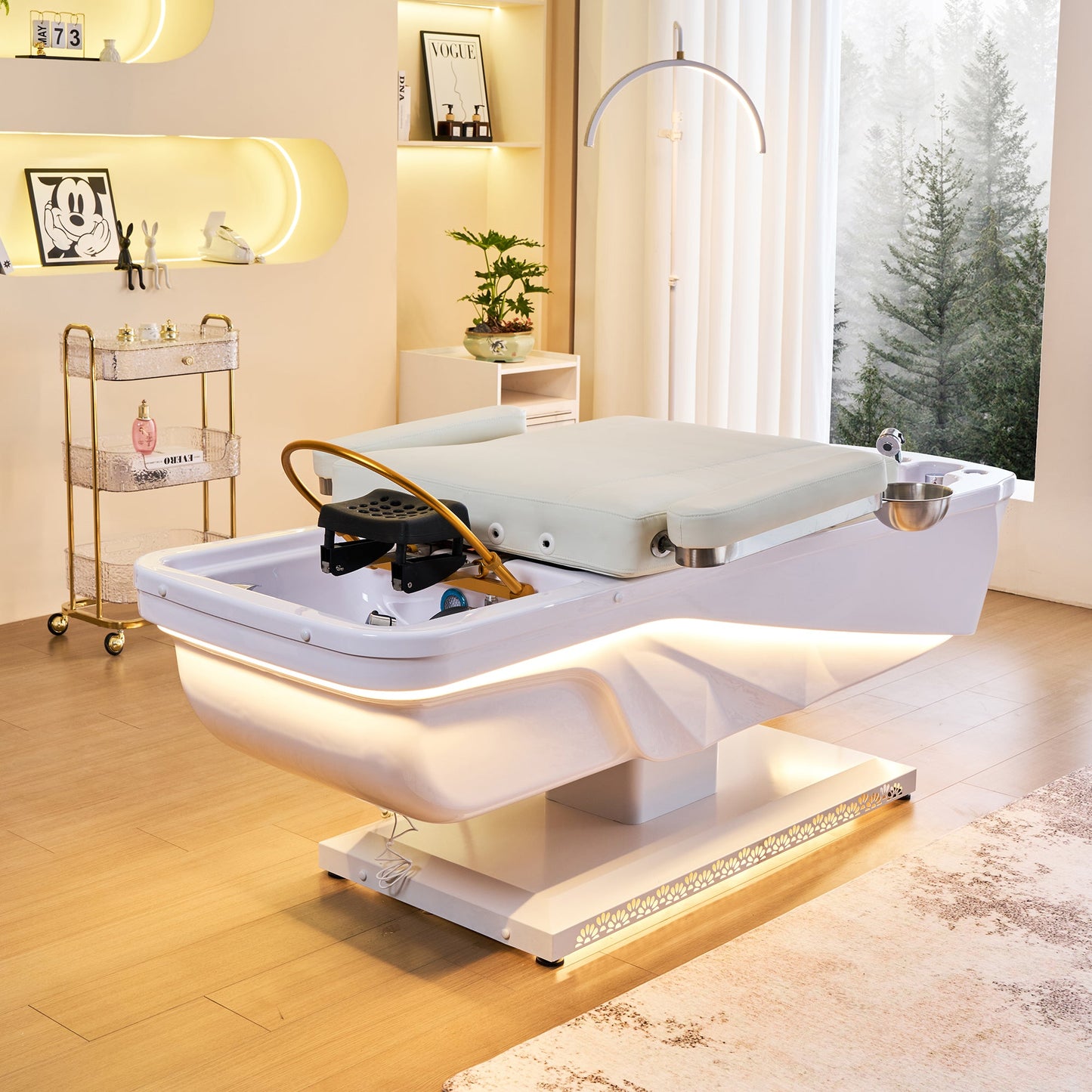 645D Fresh Water Electric Japanese Head Spa Massage Bed – Plumbed by SSW | SH Salons