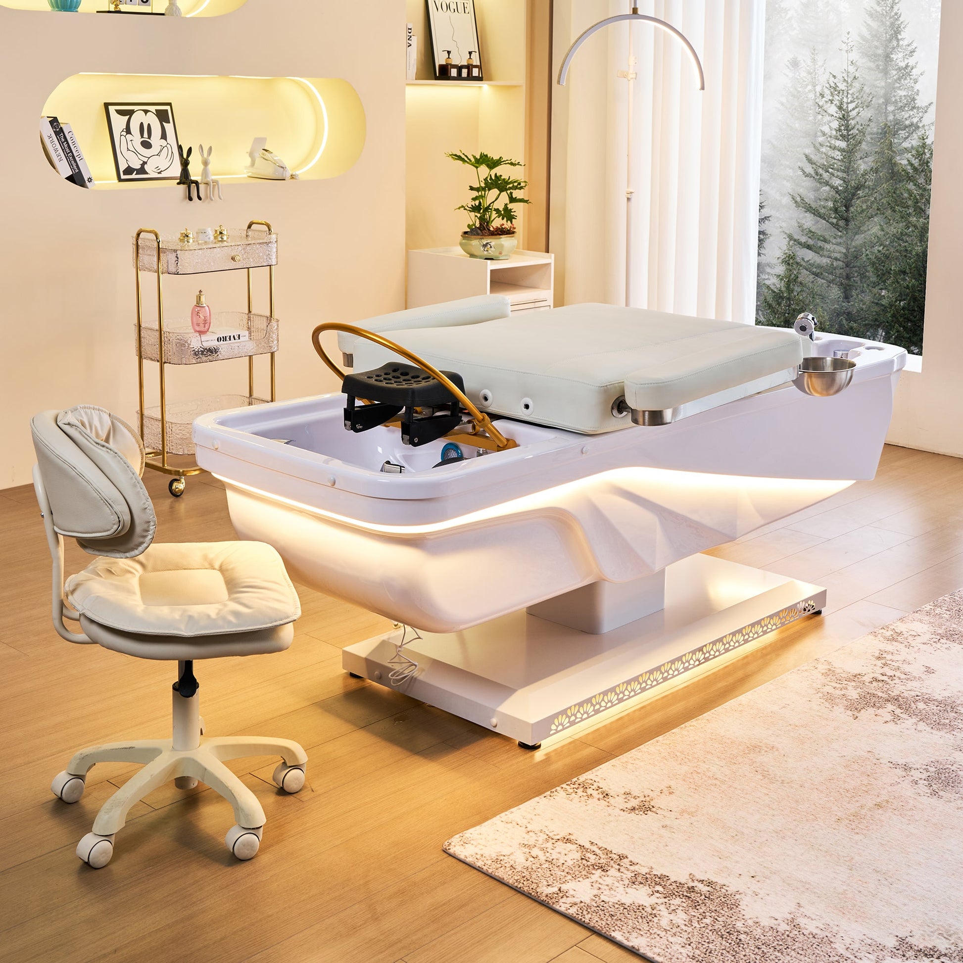 645D Fresh Water Electric Japanese Head Spa Massage Bed – Plumbed by SSW | SH Salons