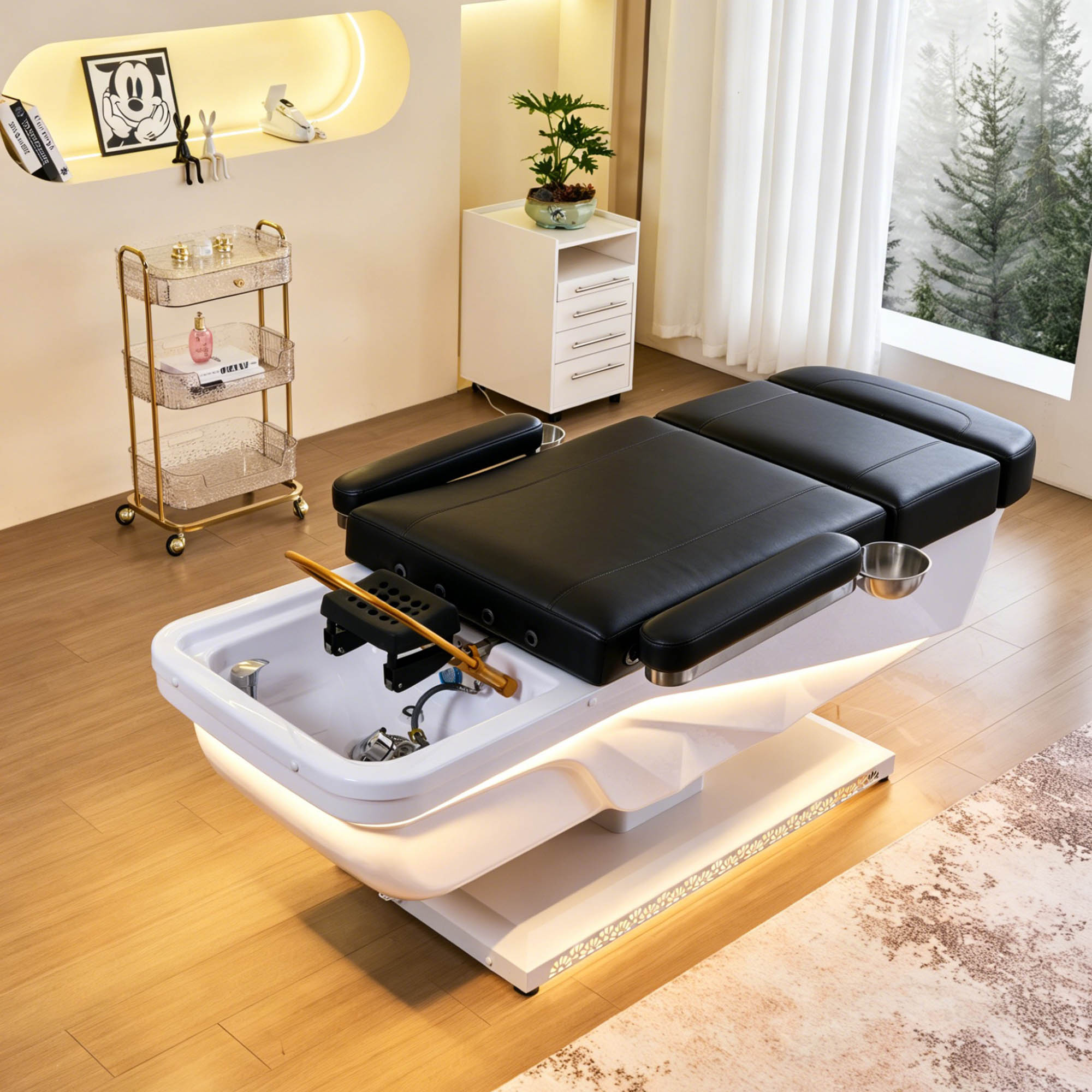 645D Fresh Water Electric Japanese Head Spa Massage Bed – Plumbed by SSW | SH Salons