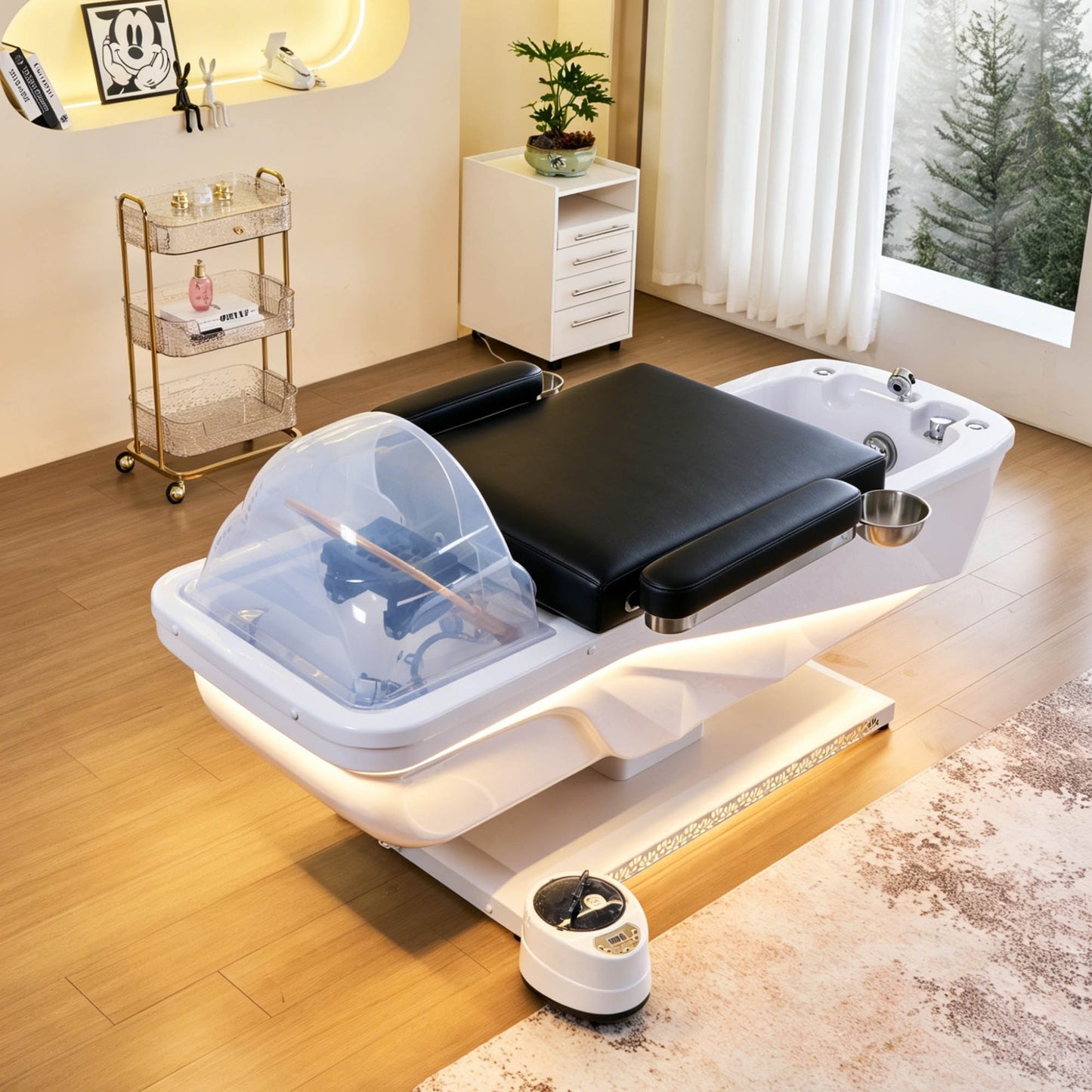 645D Fresh Water Electric Japanese Head Spa Massage Bed – Plumbed by SSW | SH Salons