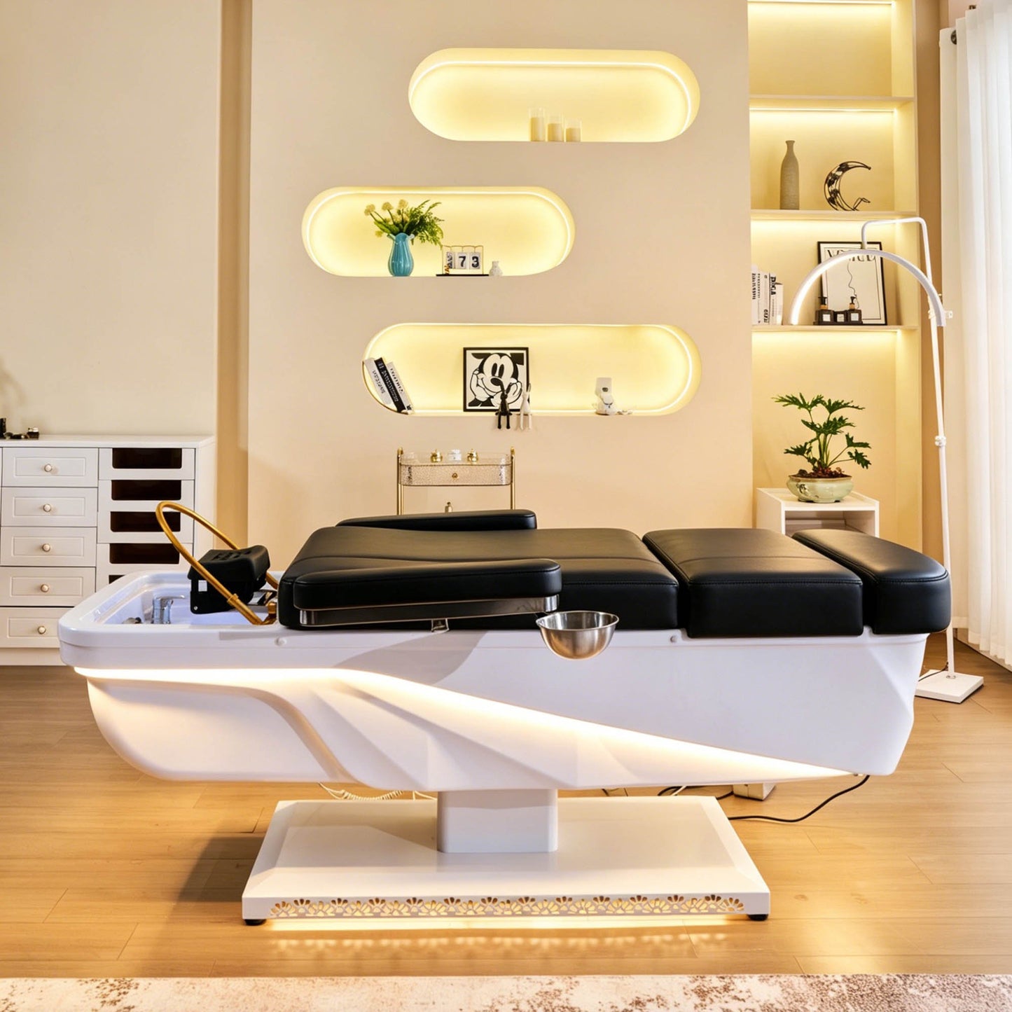 645D Fresh Water Electric Japanese Head Spa Massage Bed – Plumbed by SSW | SH Salons