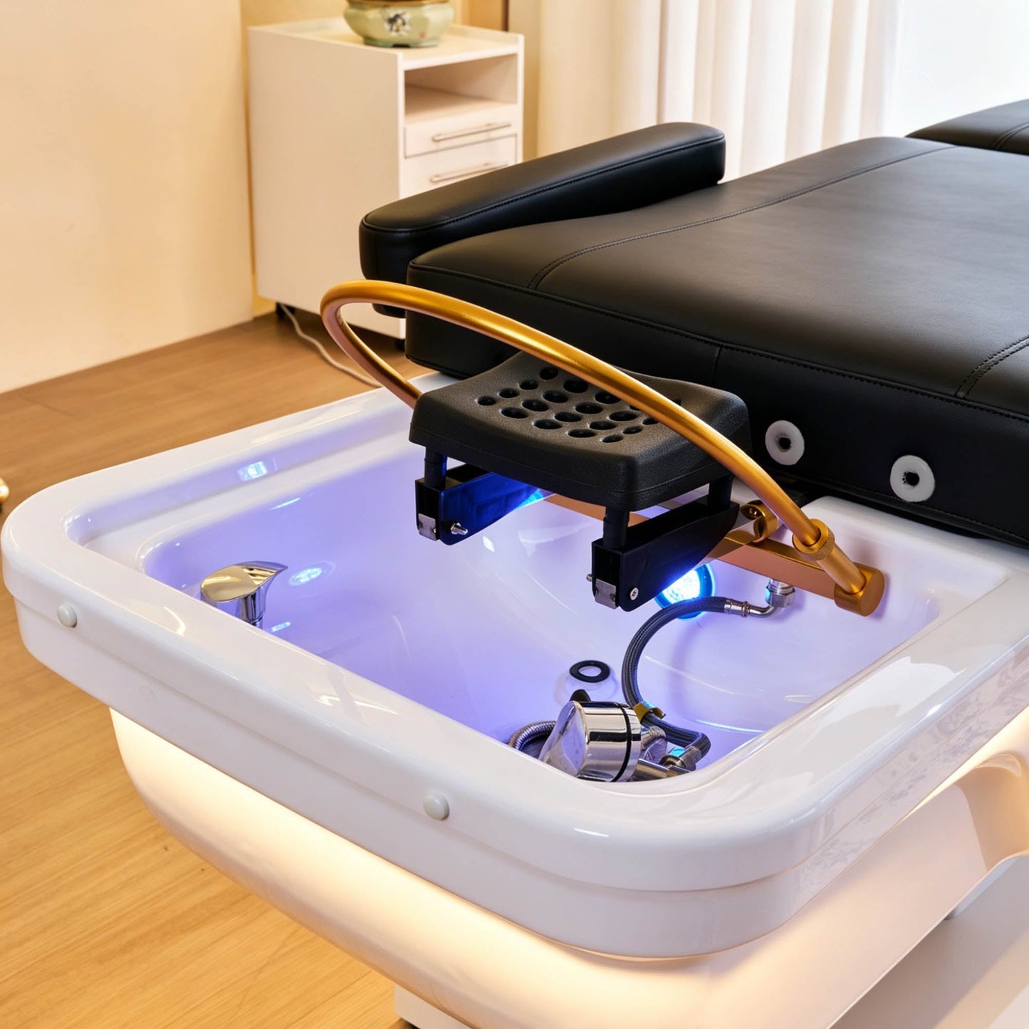 645D Fresh Water Electric Japanese Head Spa Massage Bed – Plumbed by SSW | SH Salons