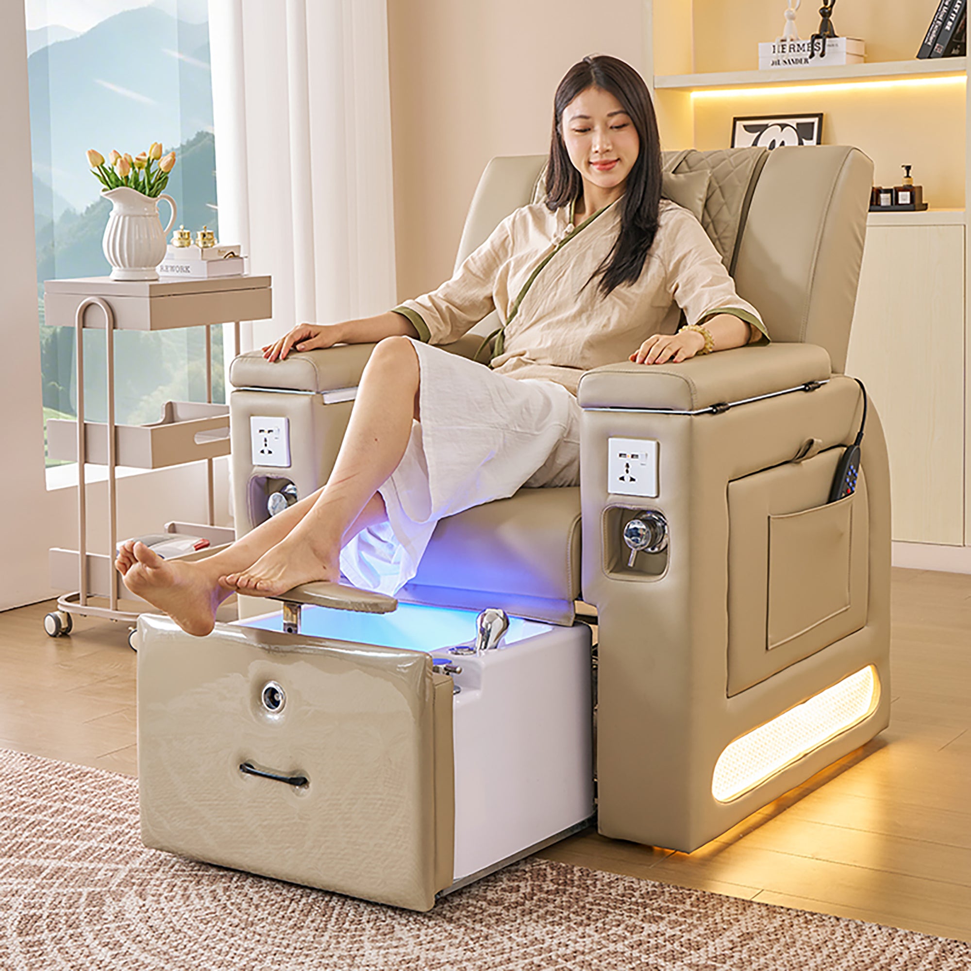 M30 | Plumbed | Pedicure and Manicure Chair - Electric Massage | SSW