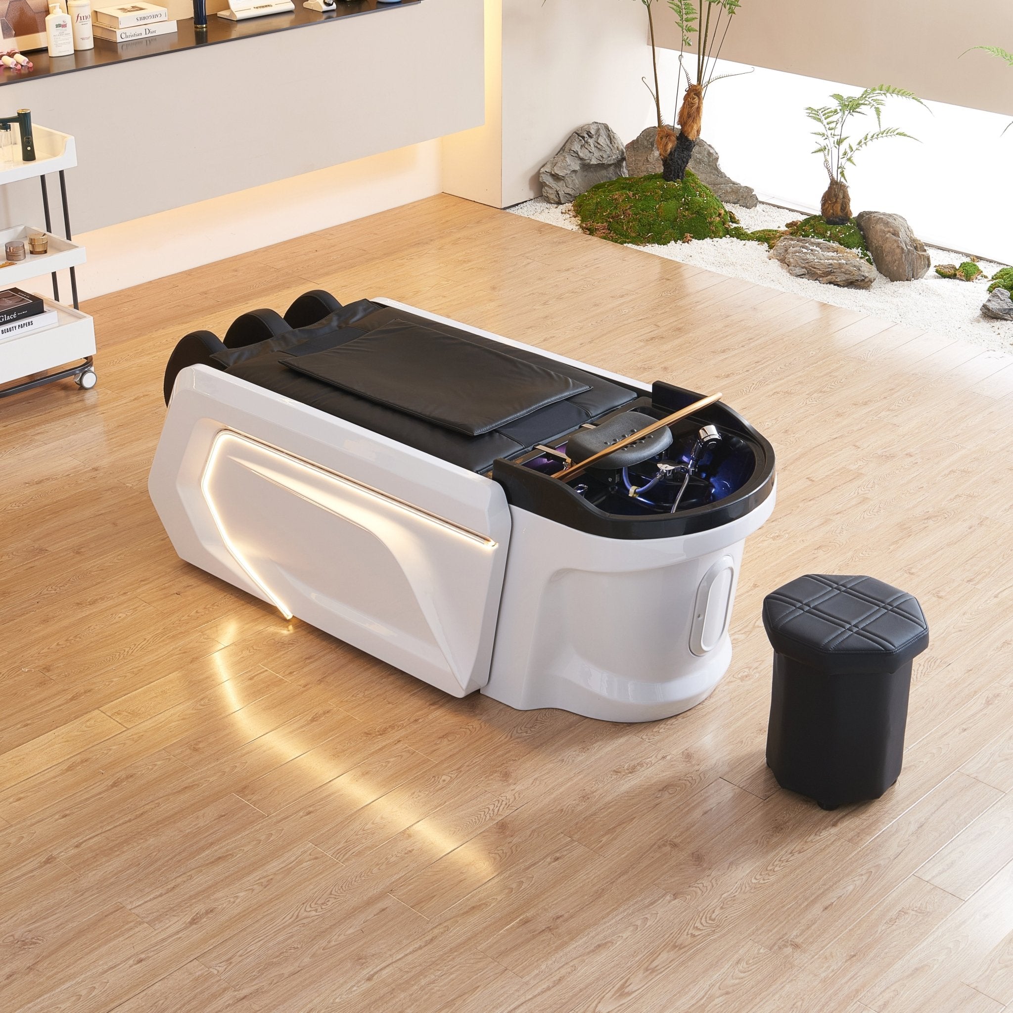 A029 | Plumbed | Electric Massage Shampoo Bed | Head Massage | Airbag Massage | Water Circulation Ring | Head SPA | Shampoo Unit | SSW - SH Salons